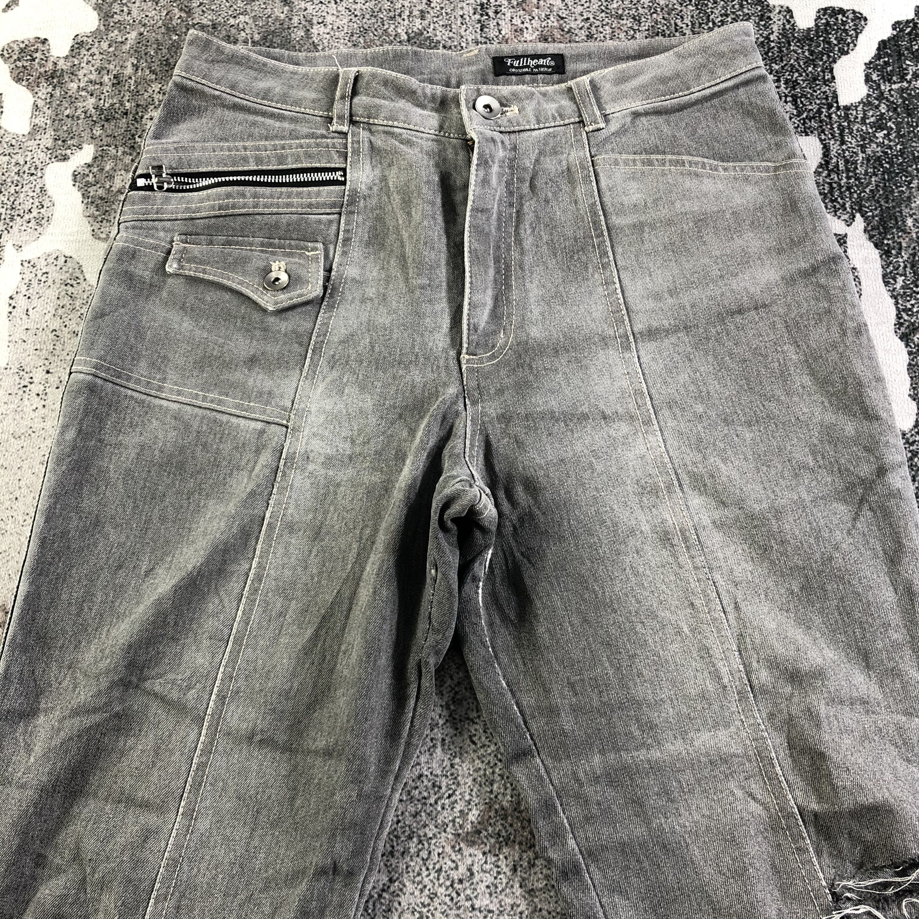 Japanese Brand Vintage Japanese Fullheart Jeans Faded Gray Denim KJ3055 Size US 28 / EU 44 - 3 Thumbnail