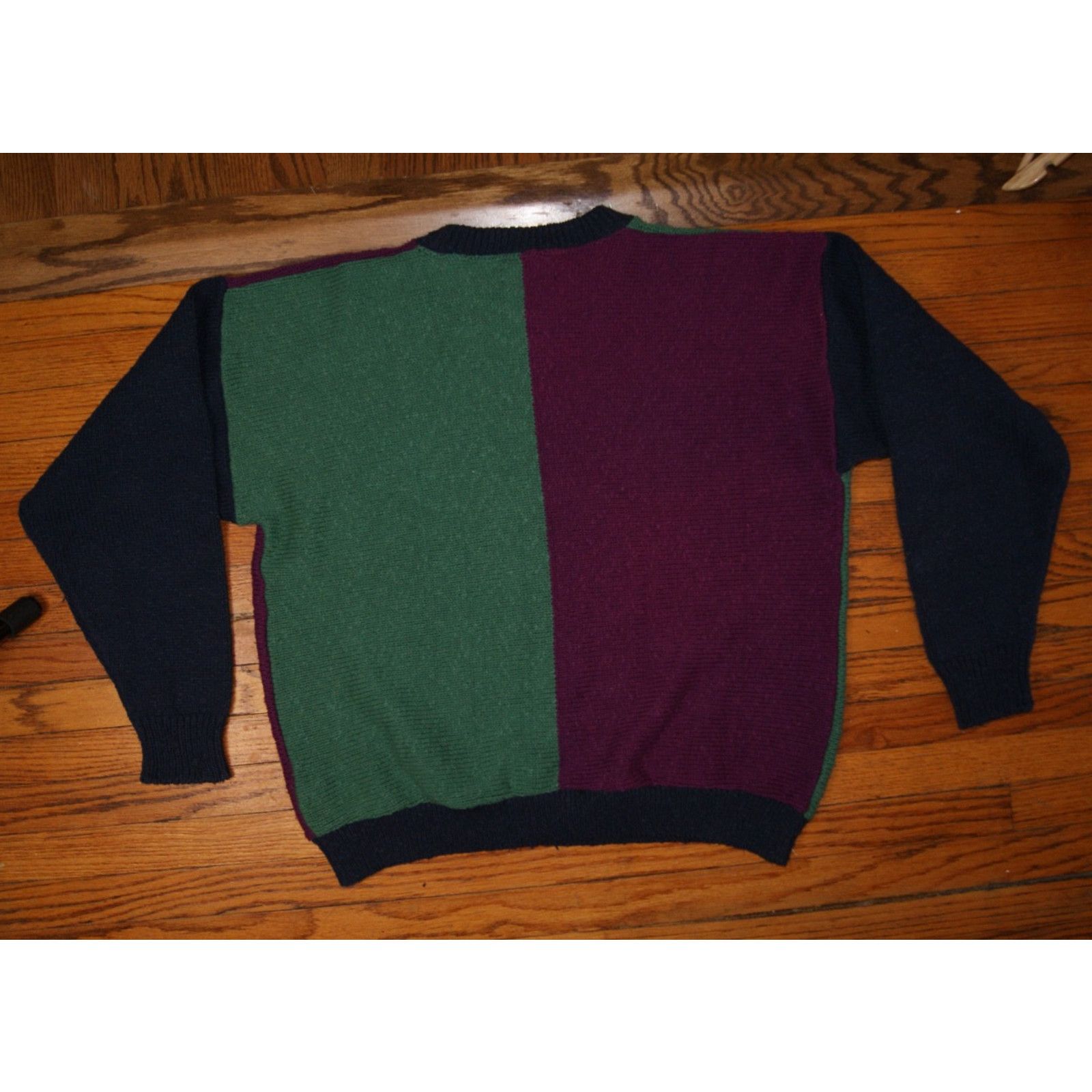 American Eagle Outfitters VTG 90 American Eagle Colorblock Mens L Sweater USA Oversize Size US L / EU 52-54 / 3 - 5 Thumbnail