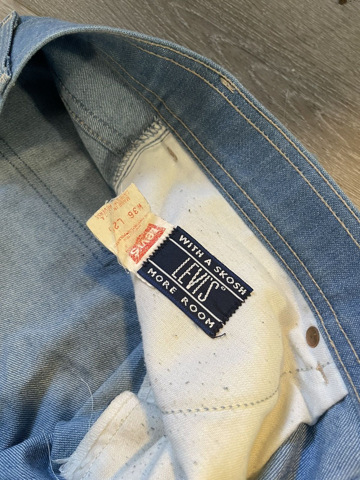 Designer × Levi's × Vintage 1970s Levis orange tabs Size US 32 / EU 48 - 4 Thumbnail