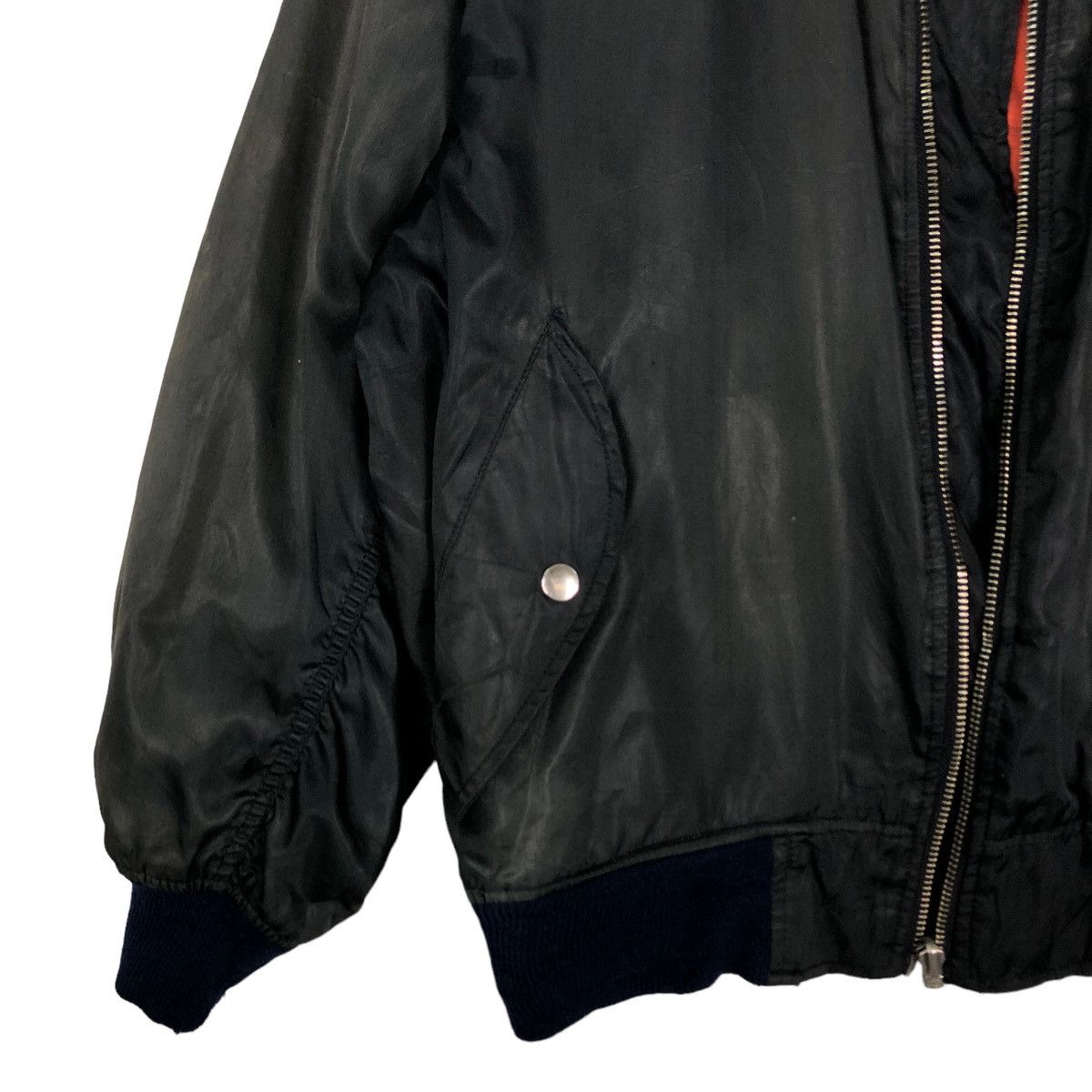 Japanese Brand 🔥90’s Vtg Riot Riot Bomber Jacket USN Big Logo Military Size US M / EU 48-50 / 2 - 4 Thumbnail