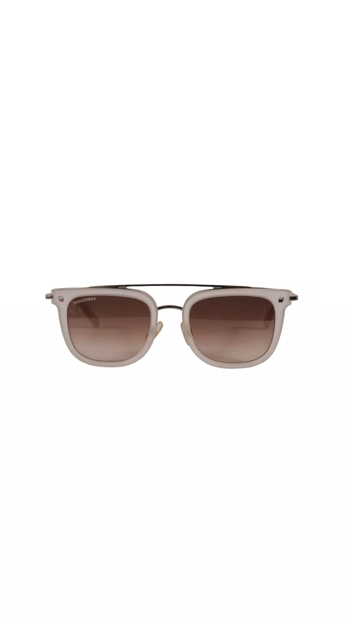 Dsquared2 JIM DQ 201 Sunglasses Transparent Silver White Square Size ONE SIZE - 2 Thumbnail