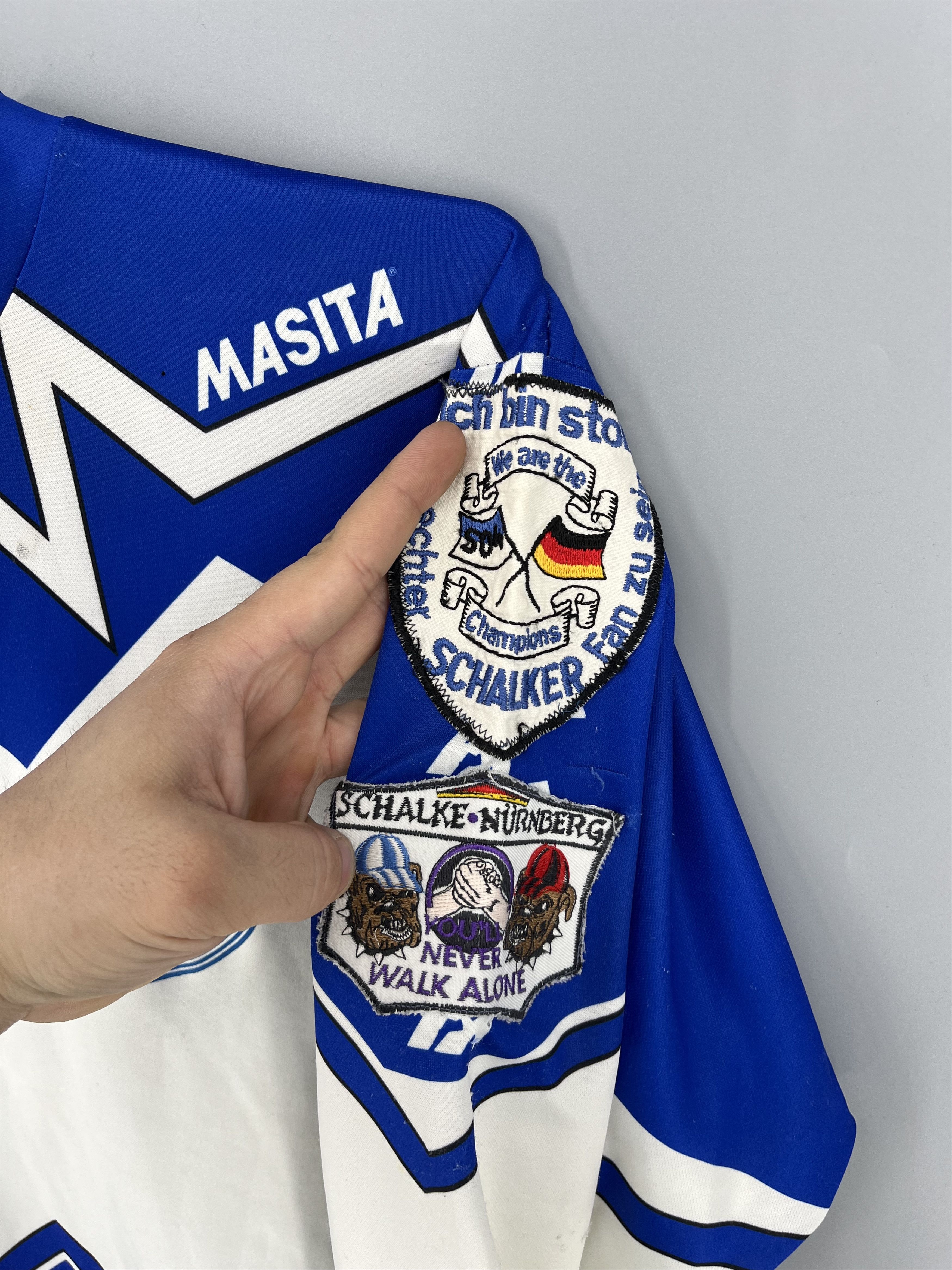 Vintage 90s Schalke 04 Masita XL Long Sleeve Fan Shirt Patched Size US XL / EU 56 / 4 - 7 Thumbnail
