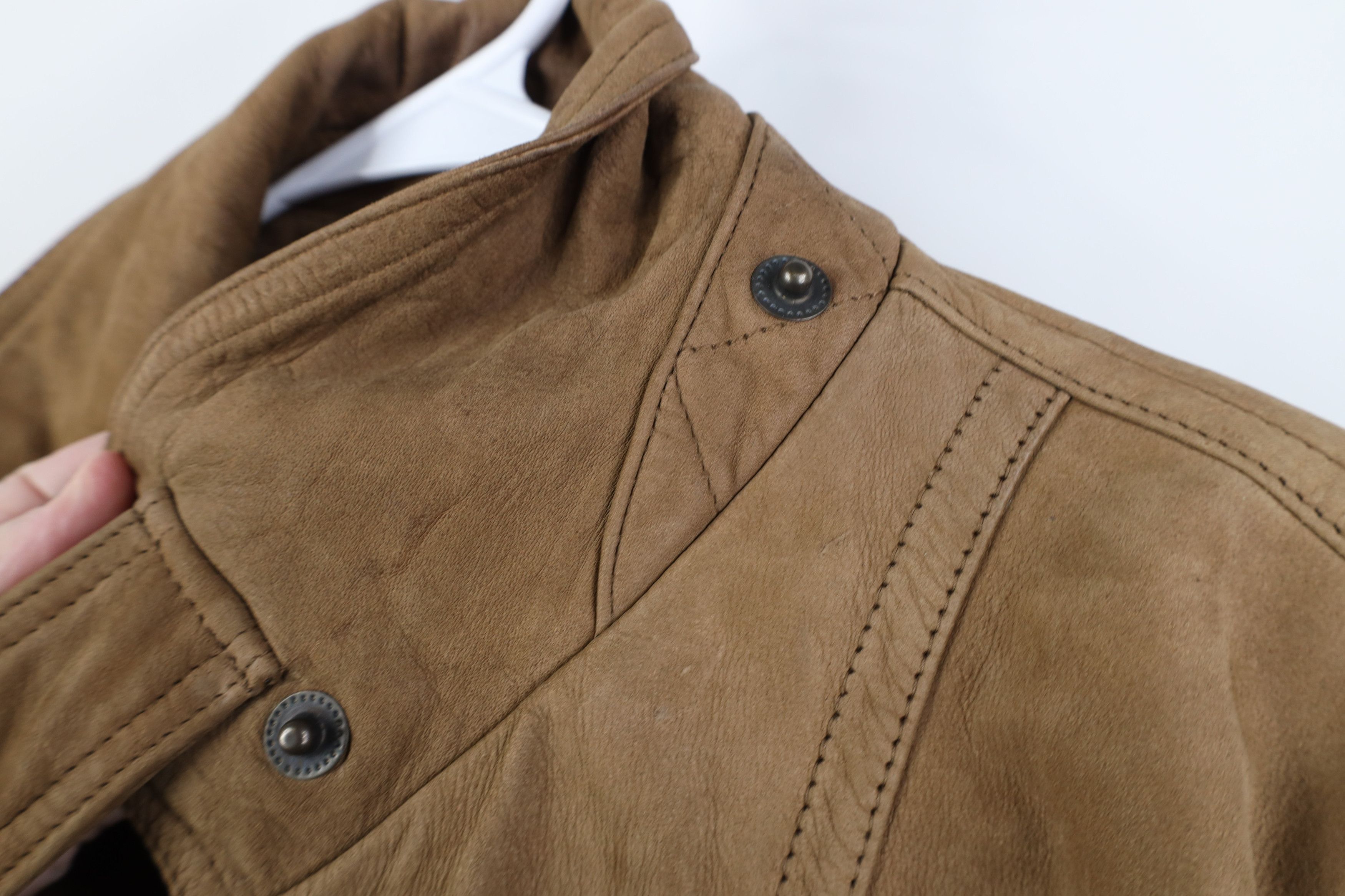Vintage Vintage 90s Streetwear Lined Suede Leather Chore Barn Jacket Size US L / EU 52-54 / 3 - 6 Thumbnail