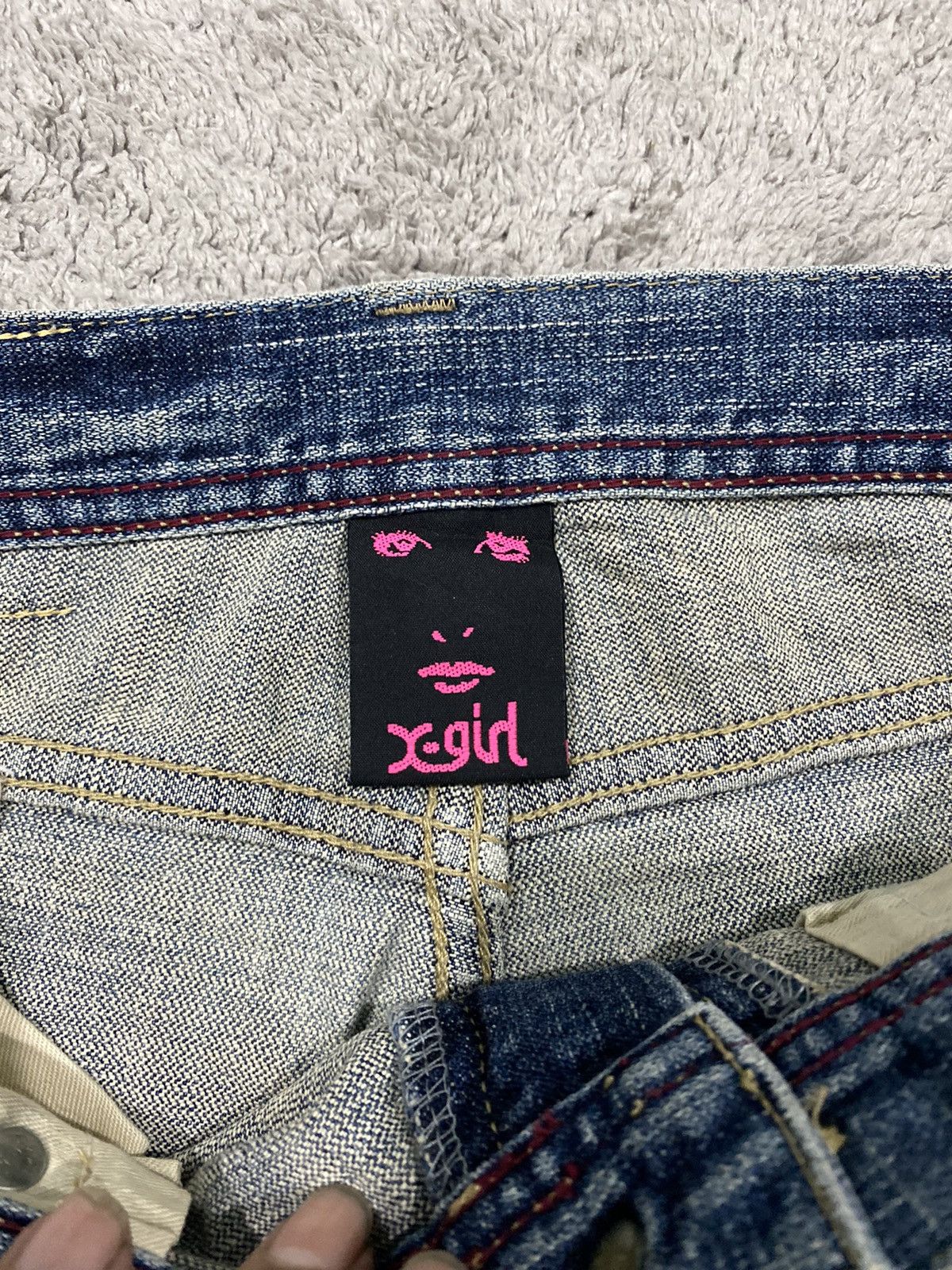 Japanese Brand X-Girl Jeans Denim Size US 30 / EU 46 - 12 Thumbnail