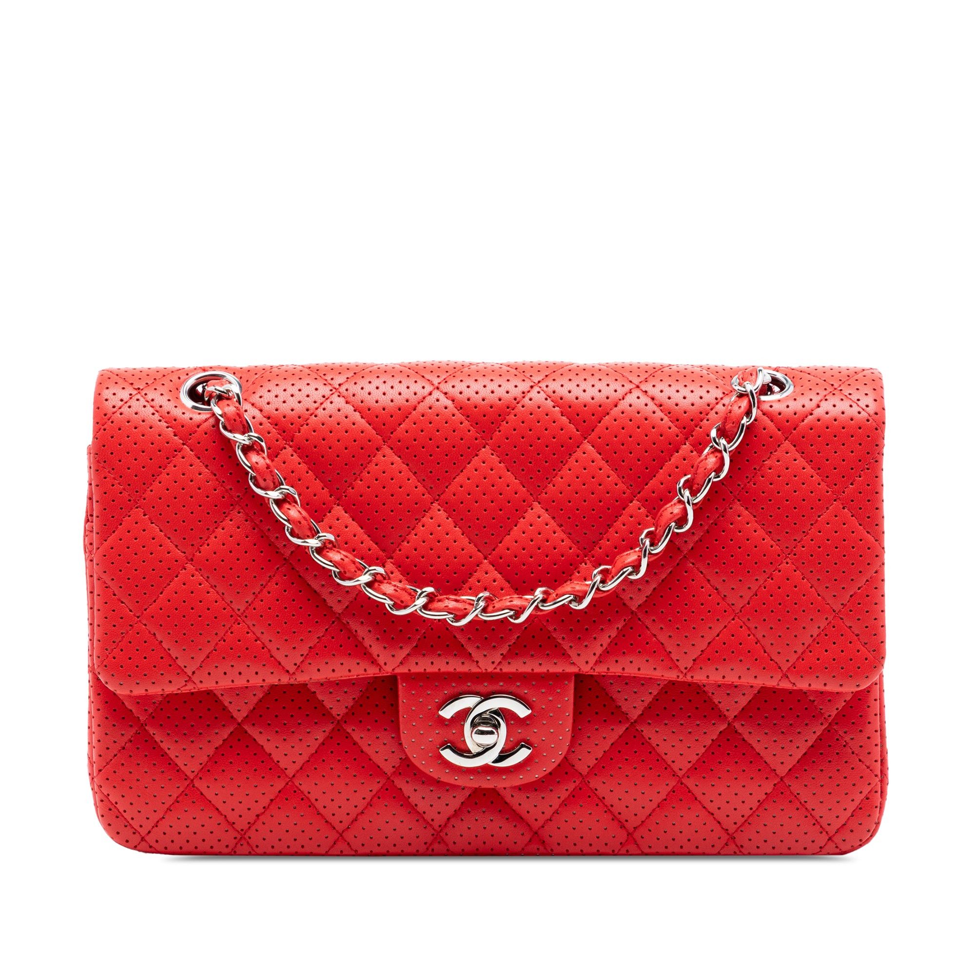 Chanel Medium Classic Perforated Lambskin Double Flap Size ONE SIZE - 1 Thumbnail