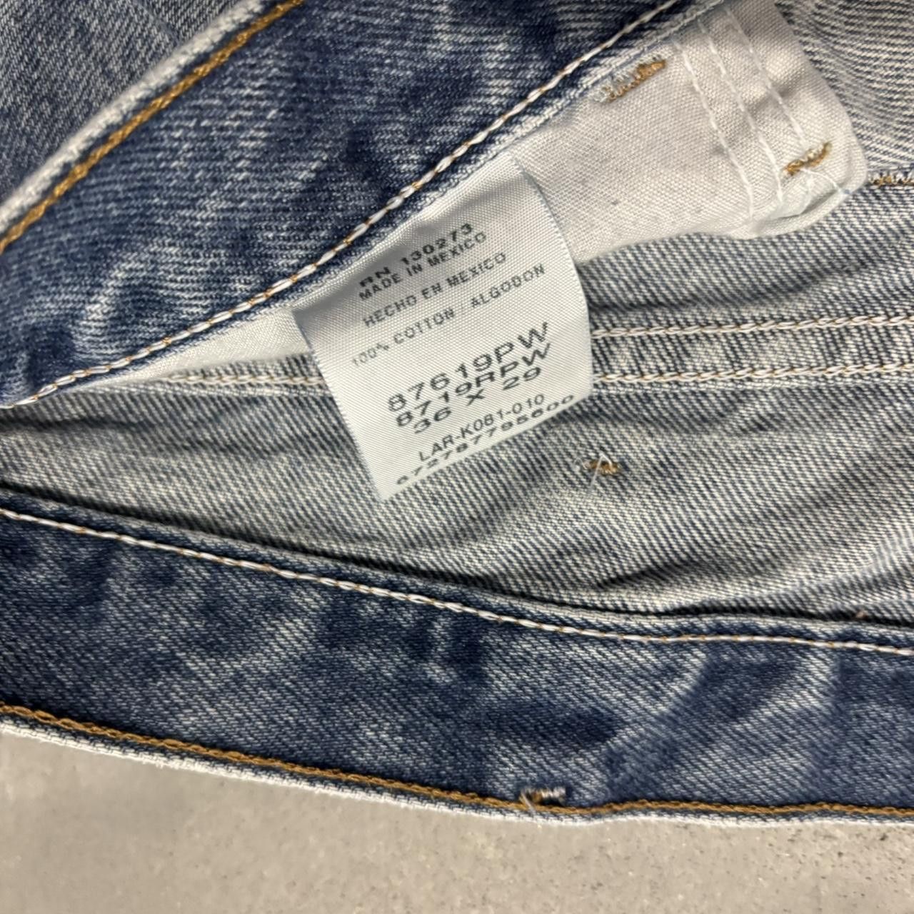 Japanese Brand × Vintage Crazy Vintage Y2K/2000s Faded Medium Wash Essential Denim Jeans! Size US 34 / EU 50 - 8 Thumbnail
