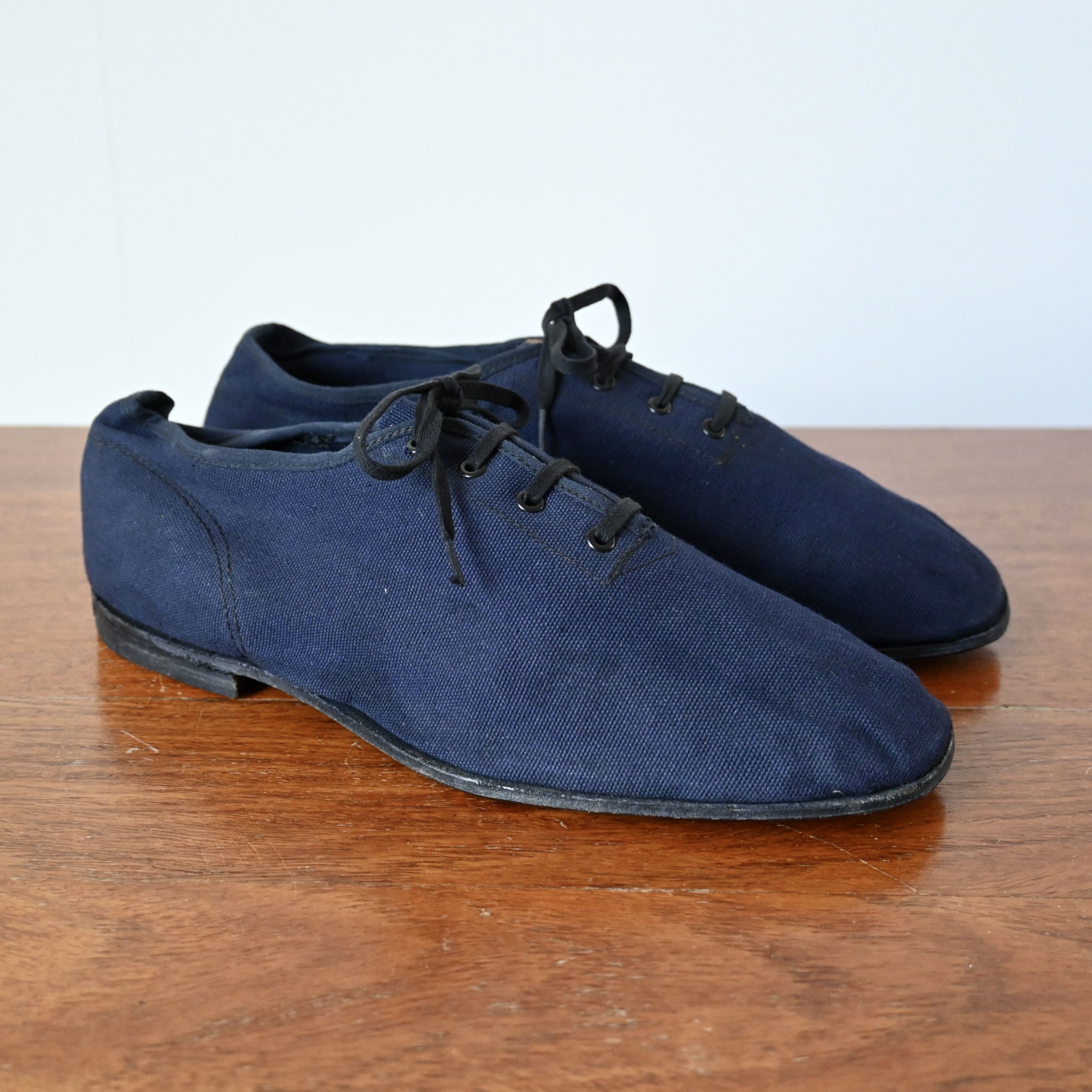 Vintage RARE, 1920s-30s Swedish Military canvas "gym trainer", 42 Size US 8.5 / EU 41-42 - 3 Thumbnail