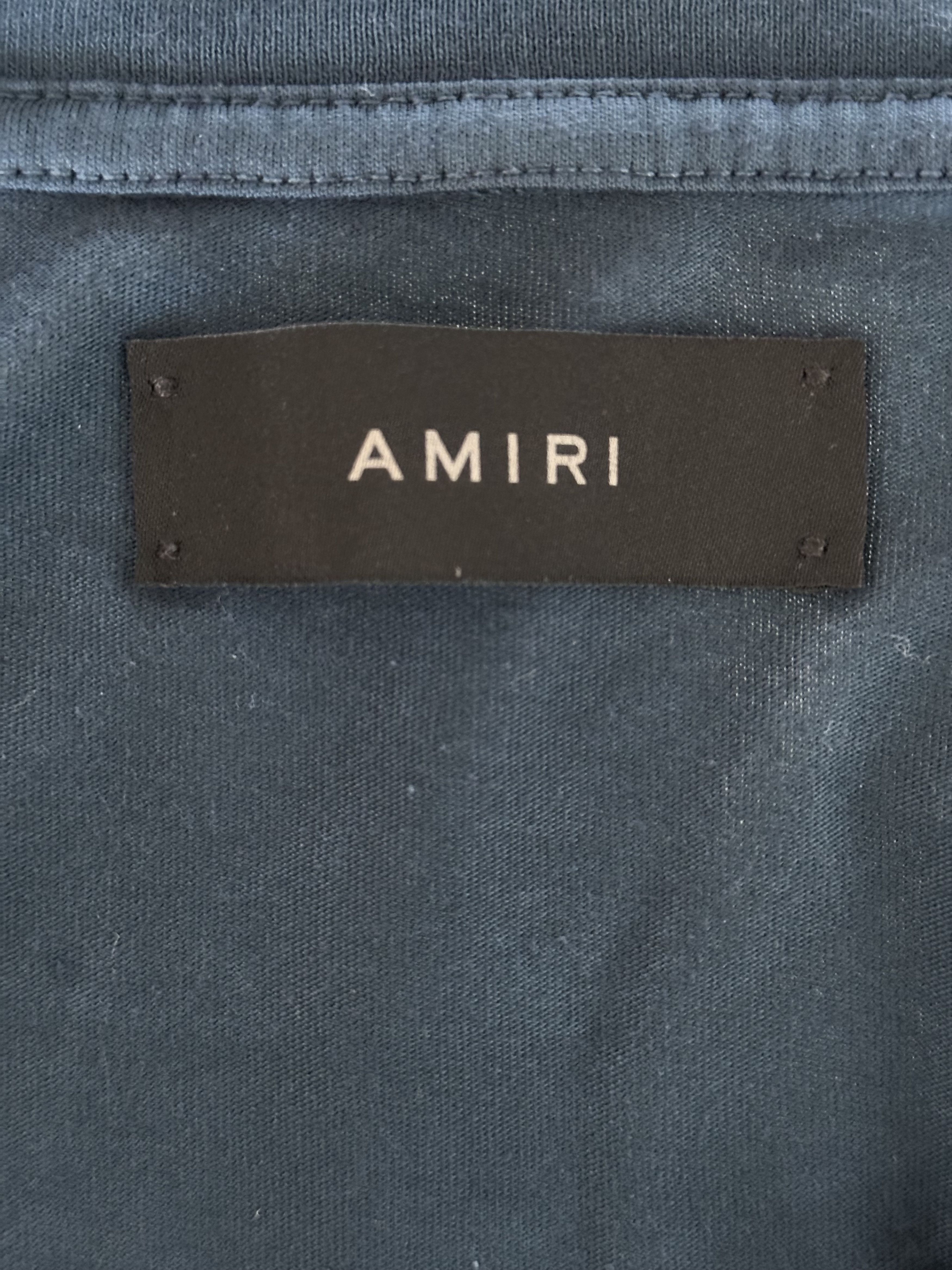Amiri Amiri Blue & White MA Core Logo T-Shirt Size US XXL / EU 58 / 5 - 3 Thumbnail