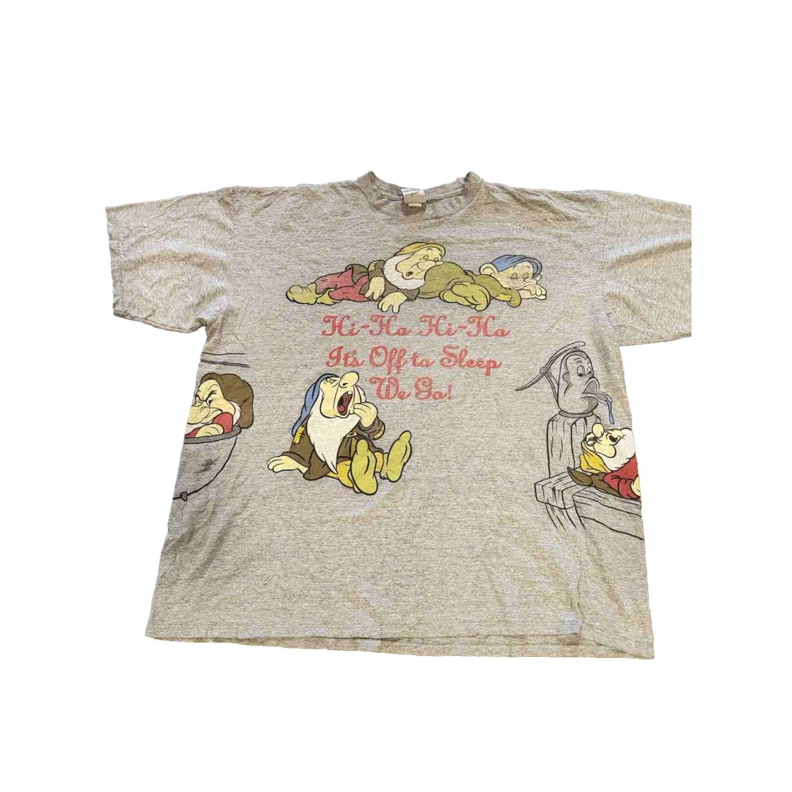 Disney VINTAGE Disney Snow White 7 Dwarfs All Over Print AOP Sleep shirt One Size Gray Size US XXL / EU 58 / 5 - 2 Thumbnail