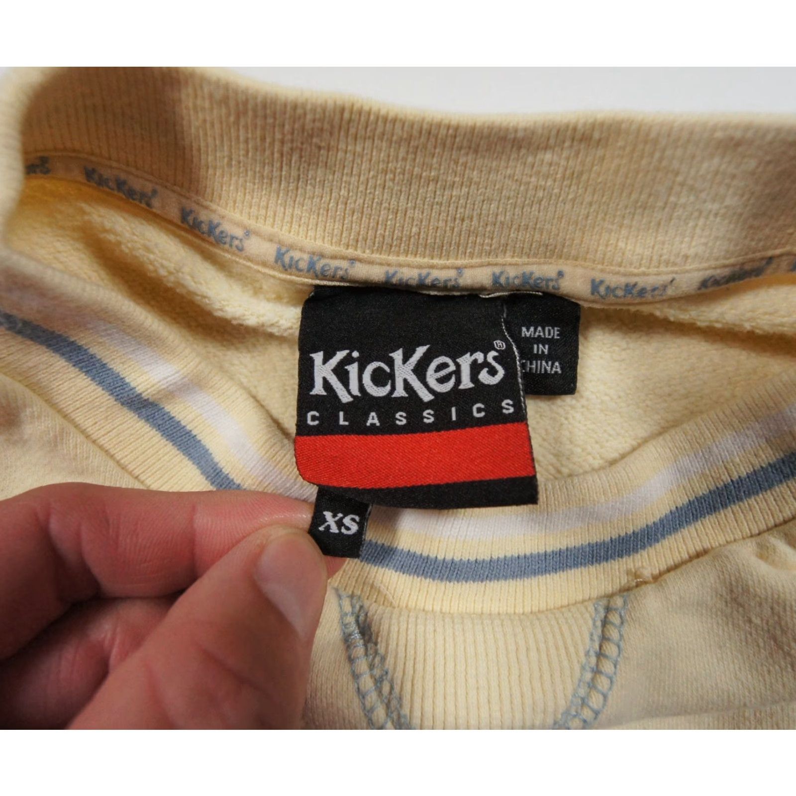 Kickers VINTAGE Kickers Sweatshirt Adult XS Yellow Crewneck Pullover Sweatshirt Unisex Adults XS Yellow Outdoor All Seasons Mens Womens Size US XS / EU 42 / 0 - 6 Thumbnail