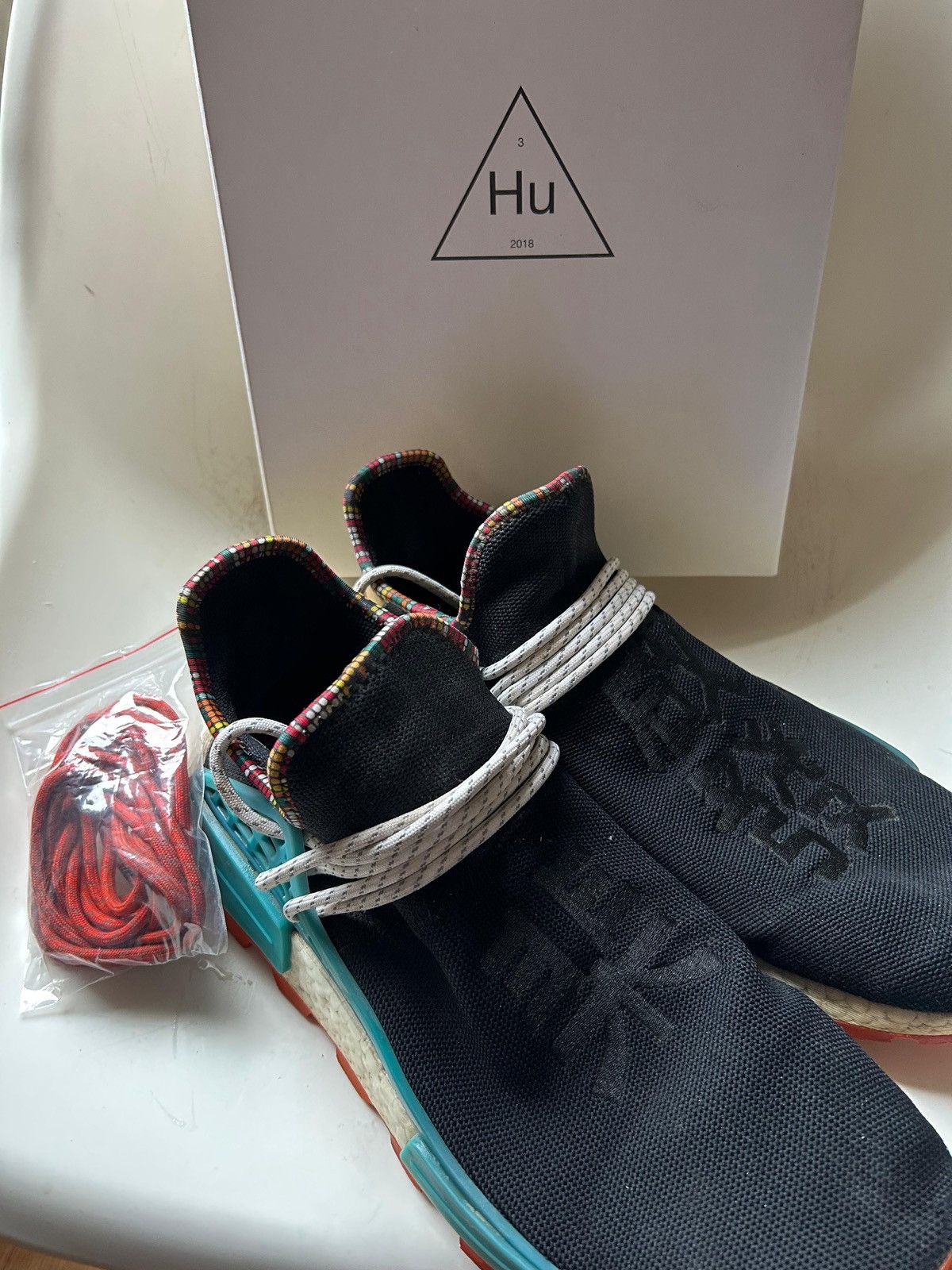 Adidas × Pharrell Adidas x Pharrell Human Race NMDs Size US 12 / EU 45 - 4 Thumbnail