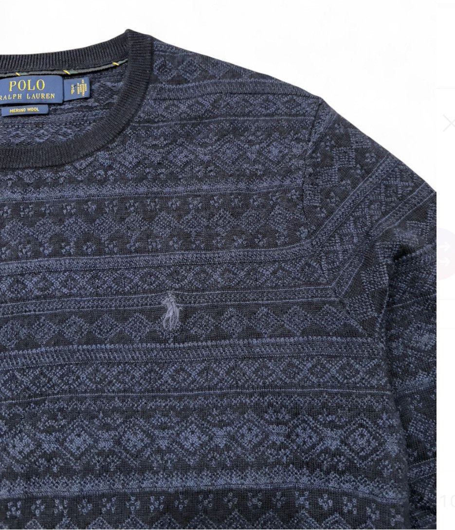Polo Ralph Lauren Fair Isle Wool Crewneck Sweater Size US M / EU 48-50 / 2 - 2 Thumbnail