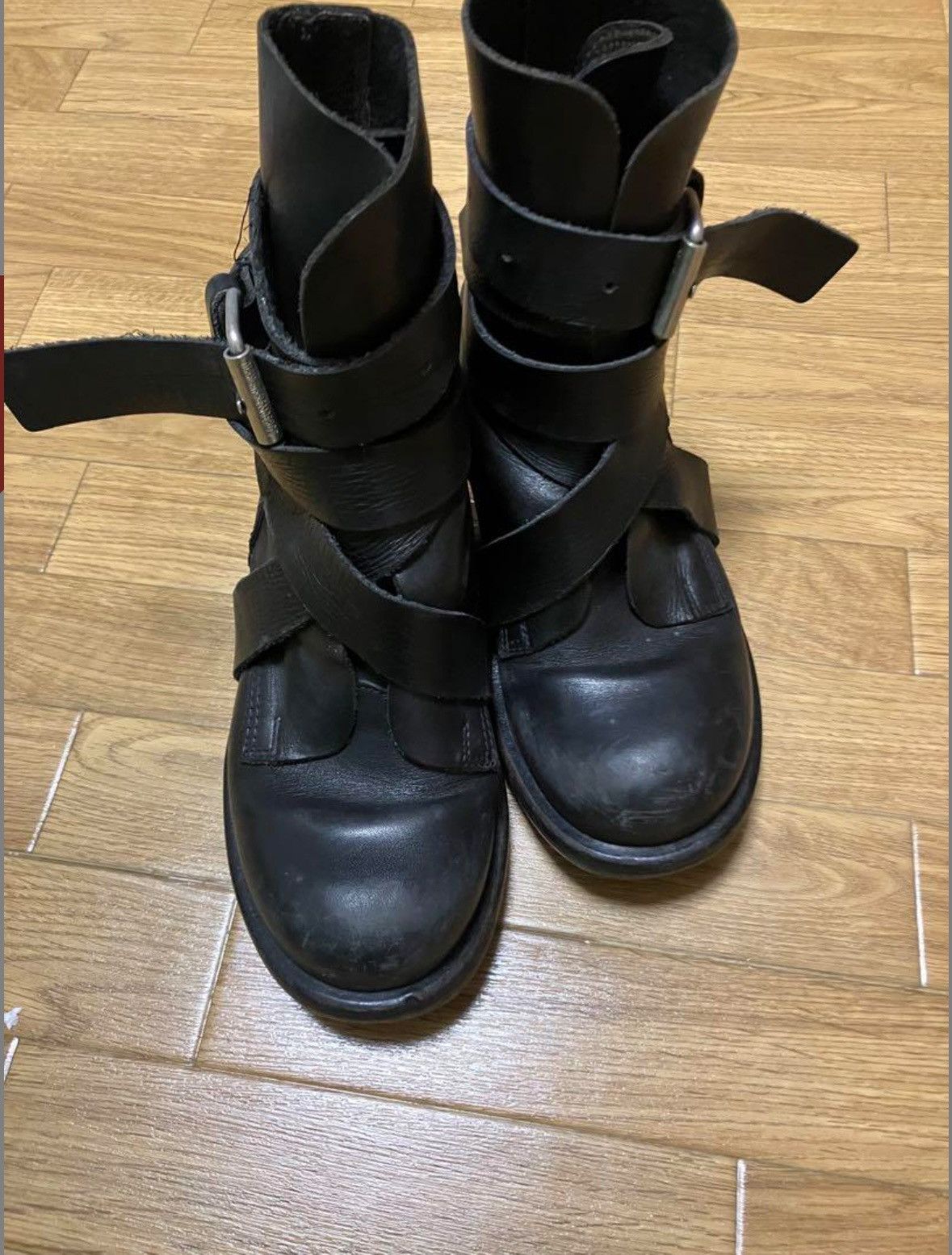 Dirk Bikkembergs Dirk Bikkembergs AW 97 tornado wrap belted boots Size US 7 / IT 37 - 2 Thumbnail