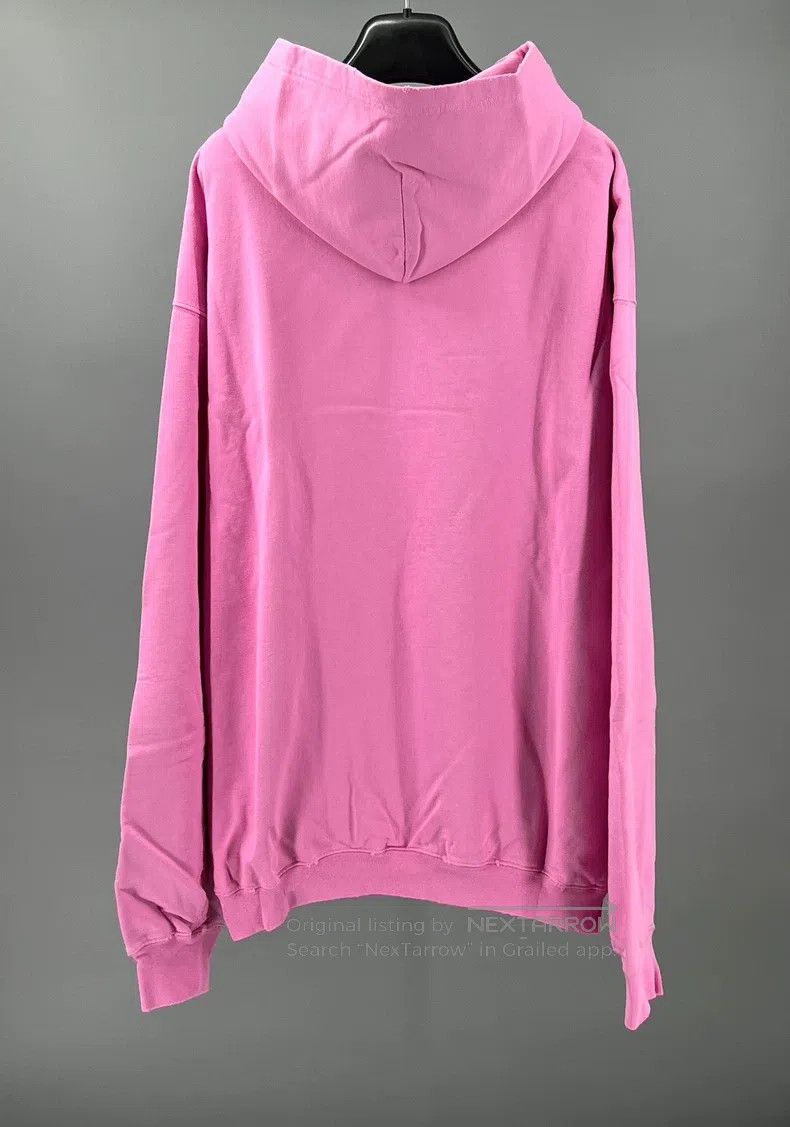 Balenciaga Balenciaga Pink Cotton Printed Hooded Sweatshirt Size US M / EU 48-50 / 2 - 5 Thumbnail