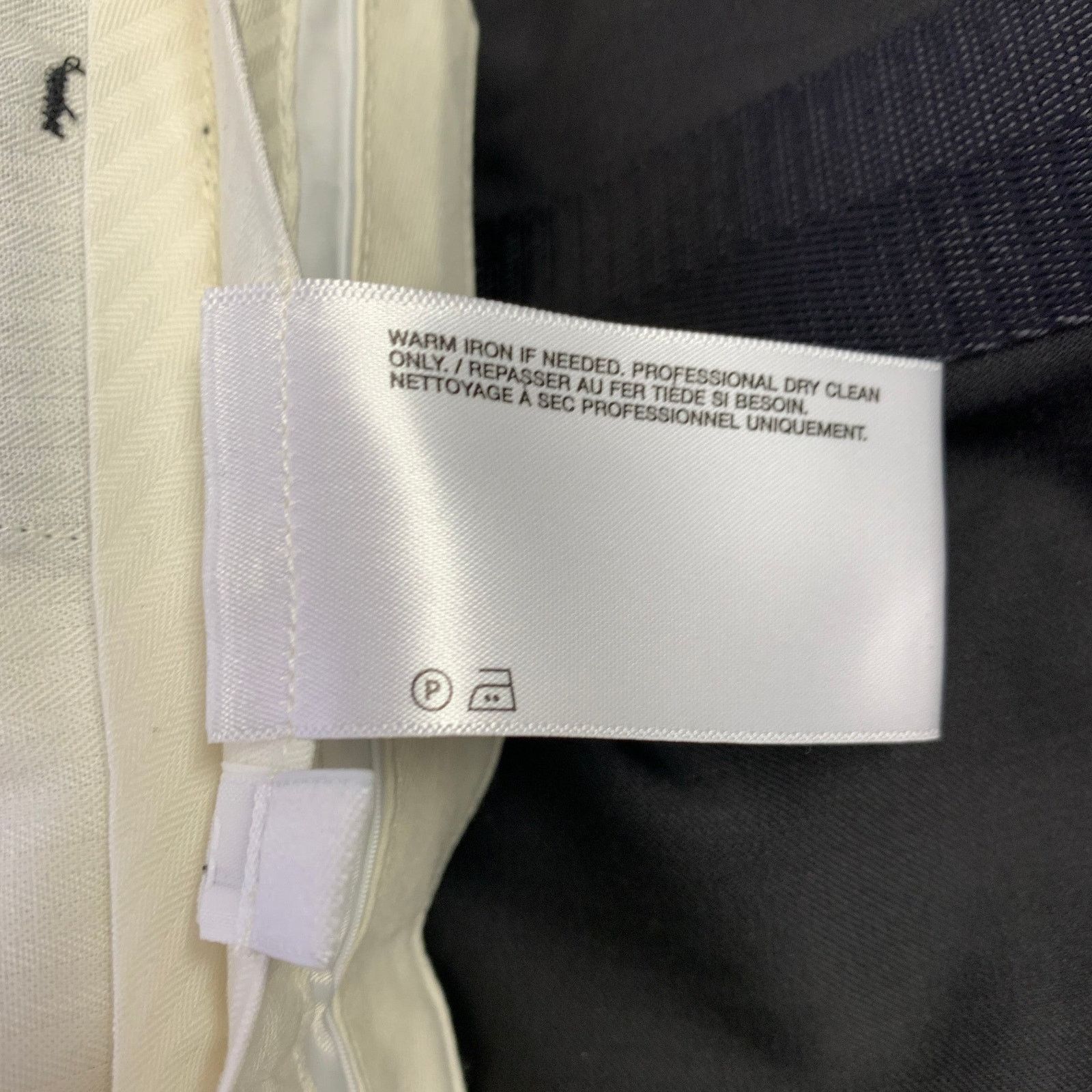 Helmut Lang HELMUT Black Wool Notch Lapel Seatbelt Suit Size 42R - 13 Thumbnail