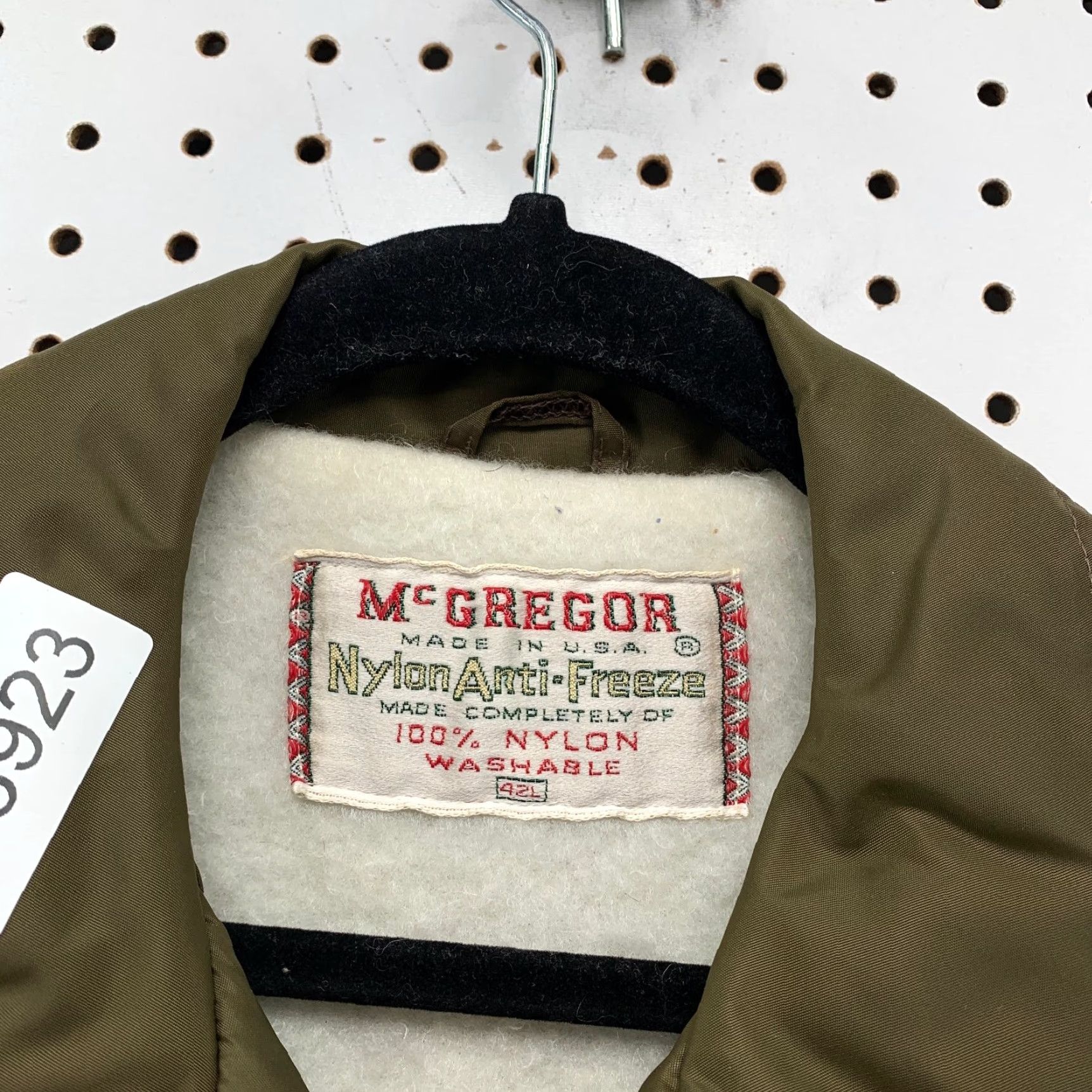 McGregor VINTAGE McGregor Bomber Jacket Mens 42 Brown Nylon Fleece USA Size US XS / EU 42 / 0 - 3 Thumbnail