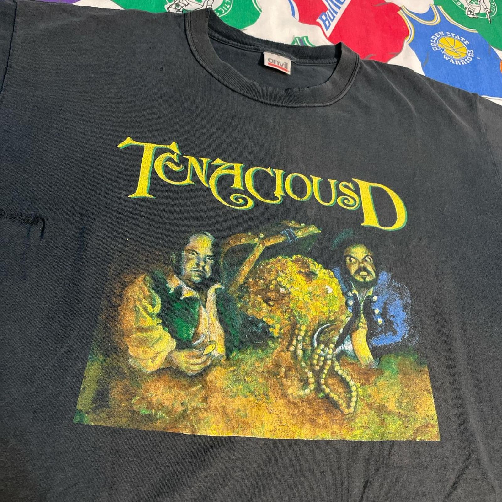Vintage Vintage Y2K 2000s Rare Tenacious D Tour Jack Black JB KG Tee Size US XL / EU 56 / 4 - 3 Thumbnail