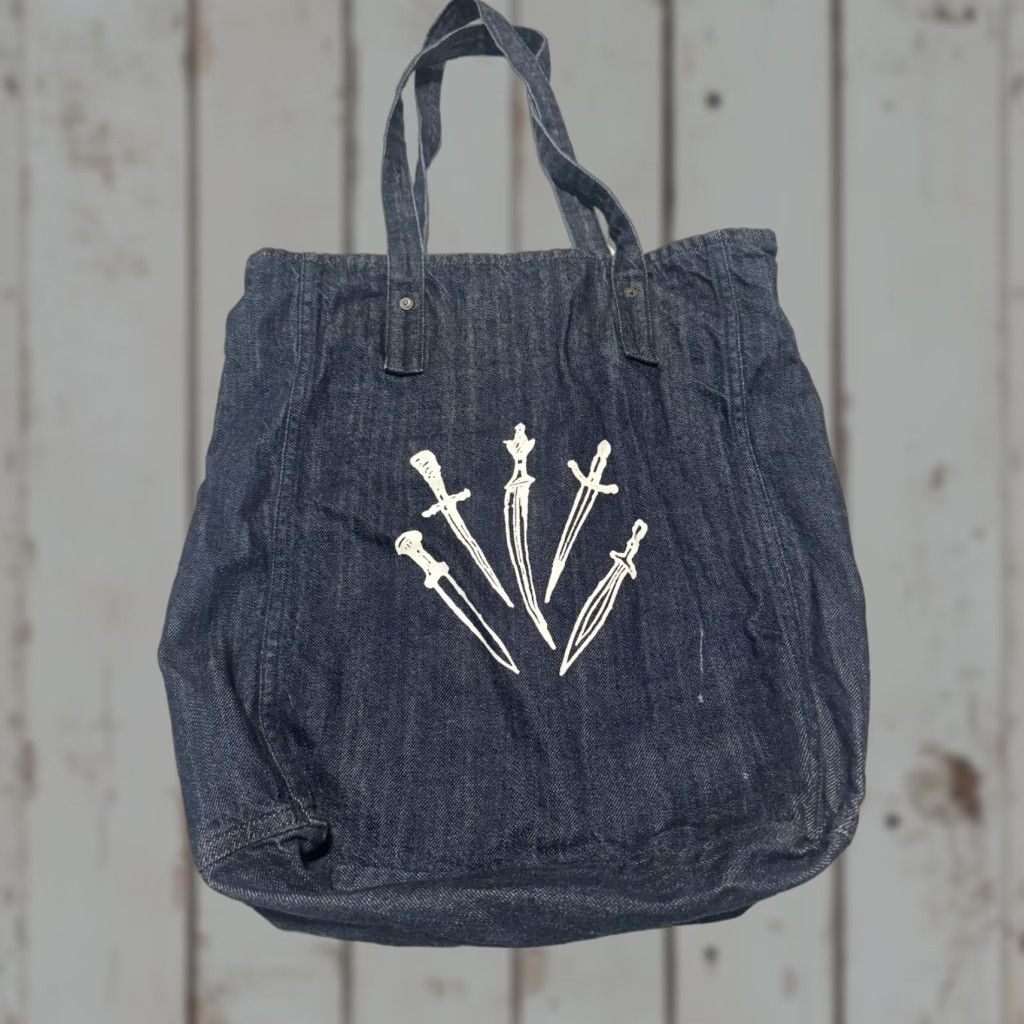 RAG & BONE LADIES DAGGER DENIM TOTE SHOPPER HANDBAG MADE IN USA