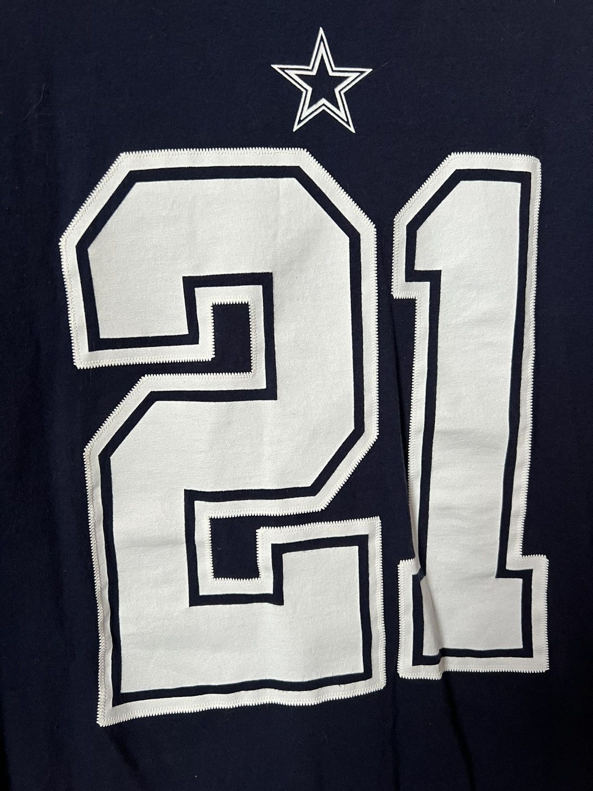 NFL Vintage Ezekiel Elliot Embossed Dallas Cowboys Shirt Size US L / EU 52-54 / 3 - 2 Thumbnail
