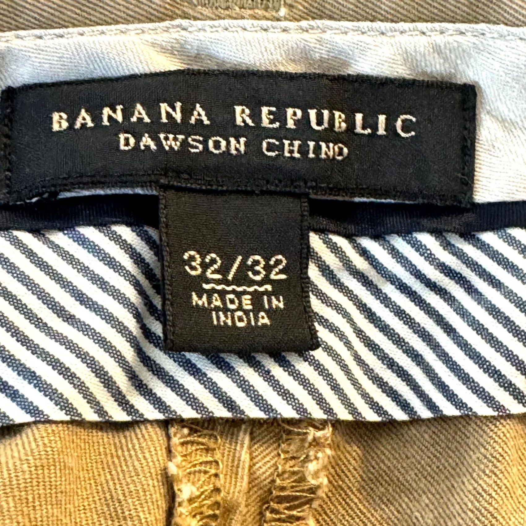 Banana Republic Banana Republic Mens Dawson Chino Pants 32/32 Beige 100% Cotton Mid-Rise Slim Straight Pants Mens Beige Cotton Chino 32/32 Size US 32 / EU 48 - 5 Thumbnail