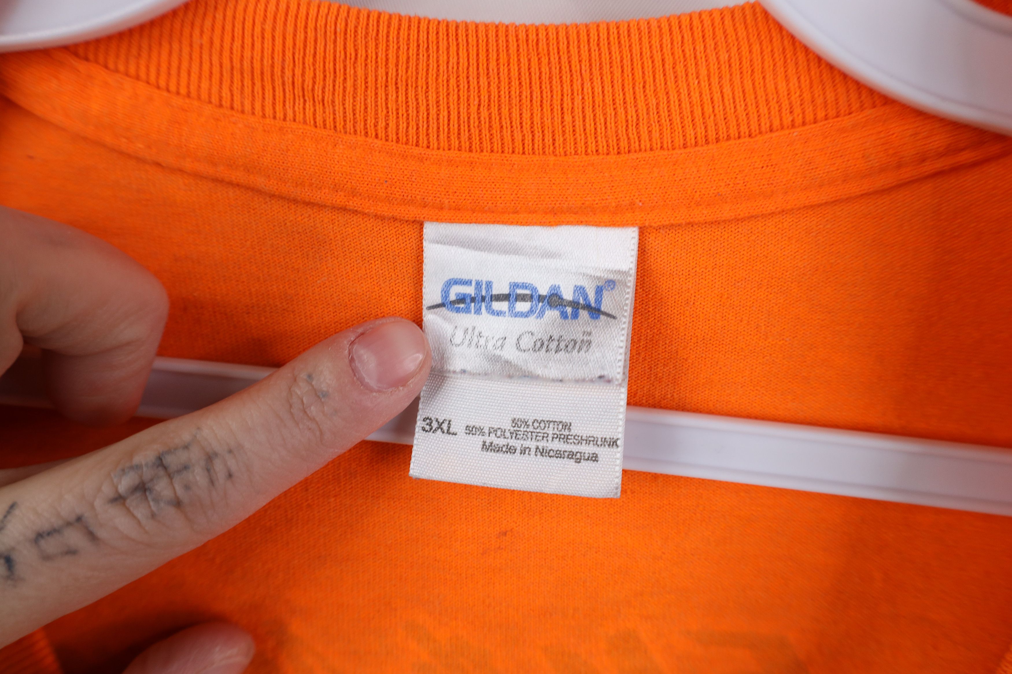 Vintage Vintage Y2K Knoxville Iowa Outlaw Car Racing T-Shirt Orange Size US XXL / EU 58 / 5 - 7 Thumbnail