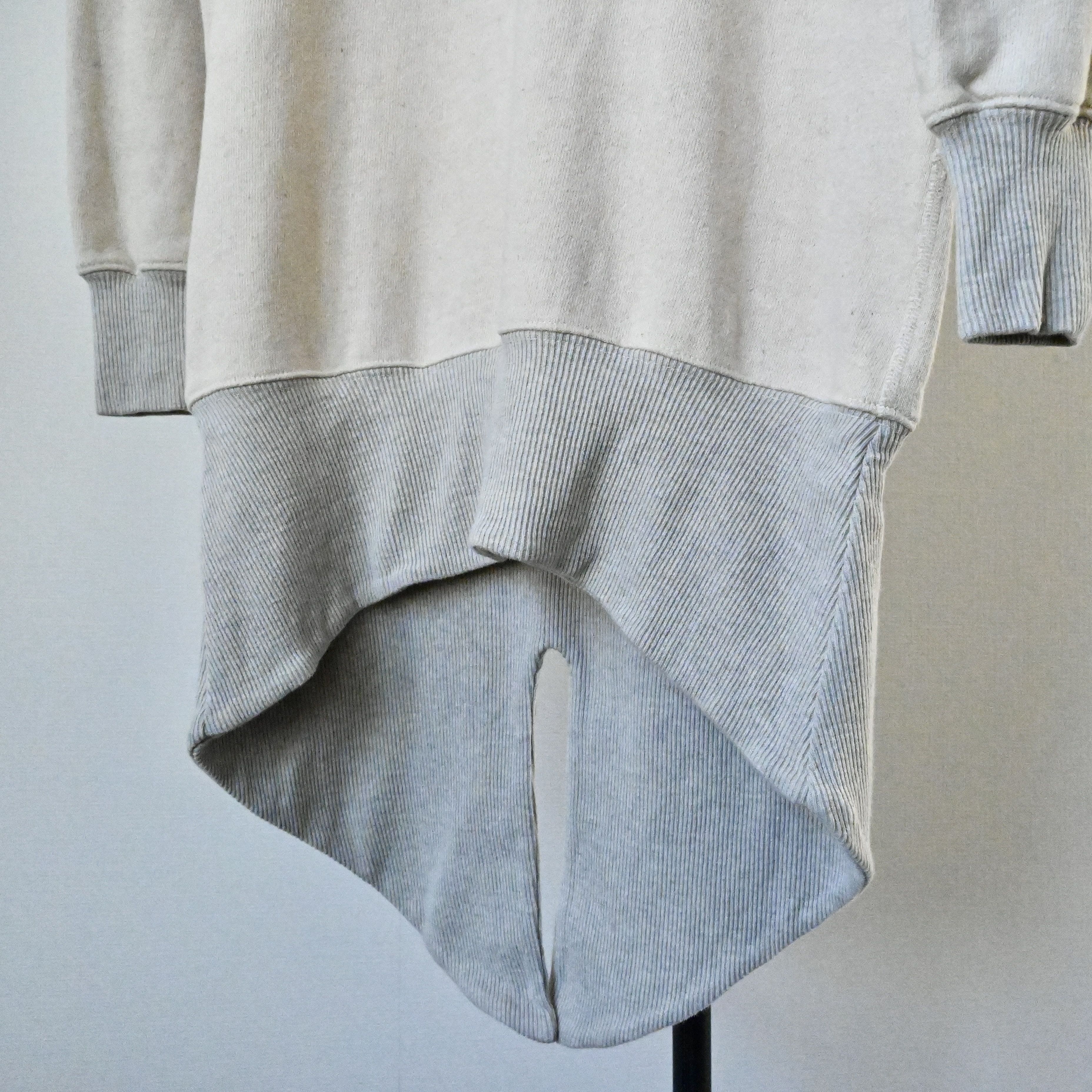 Kapital Kapital cotton&hemp French-terry fish tail hoodie, oatmeal Size US S / EU 44-46 / 1 - 5 Thumbnail