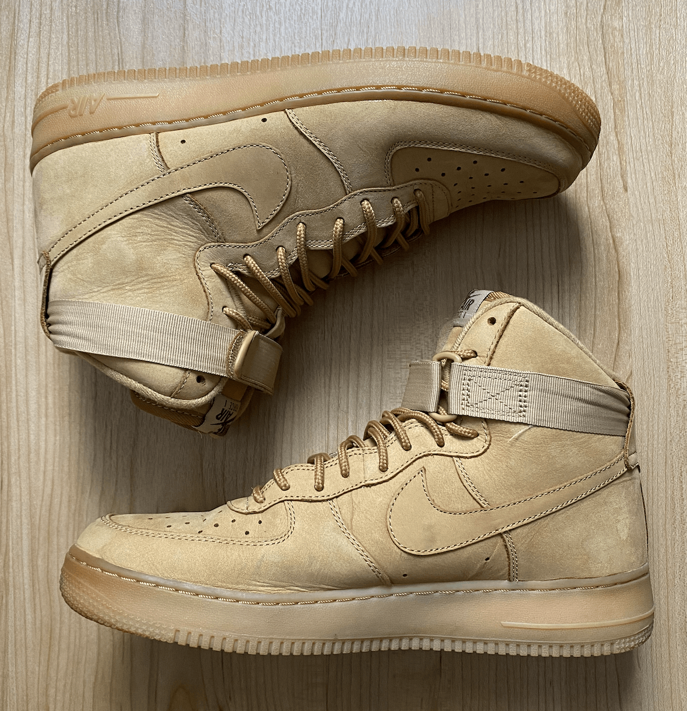 Nike AIR FORCE 1 HI FLAX Size US 10.5 / EU 43-44 - 2 Thumbnail