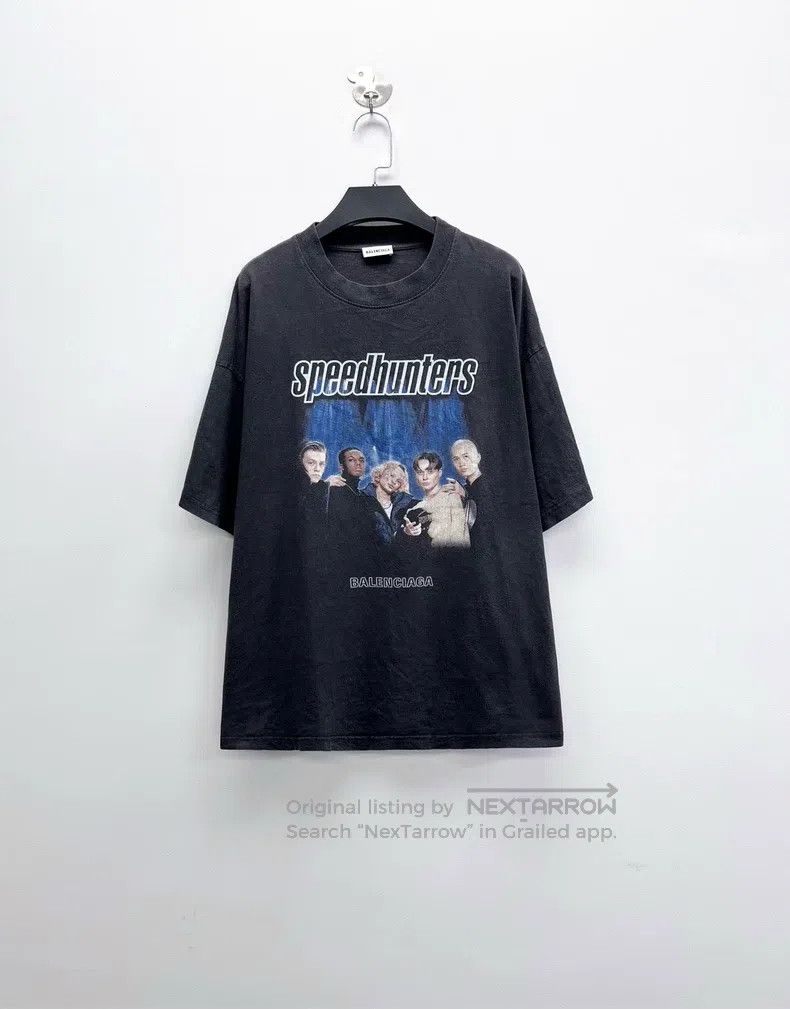 Balenciaga Balenciaga Washed Destroyed Band Portrait Letter Logo Shor Size US M / EU 48-50 / 2 - 1 Thumbnail