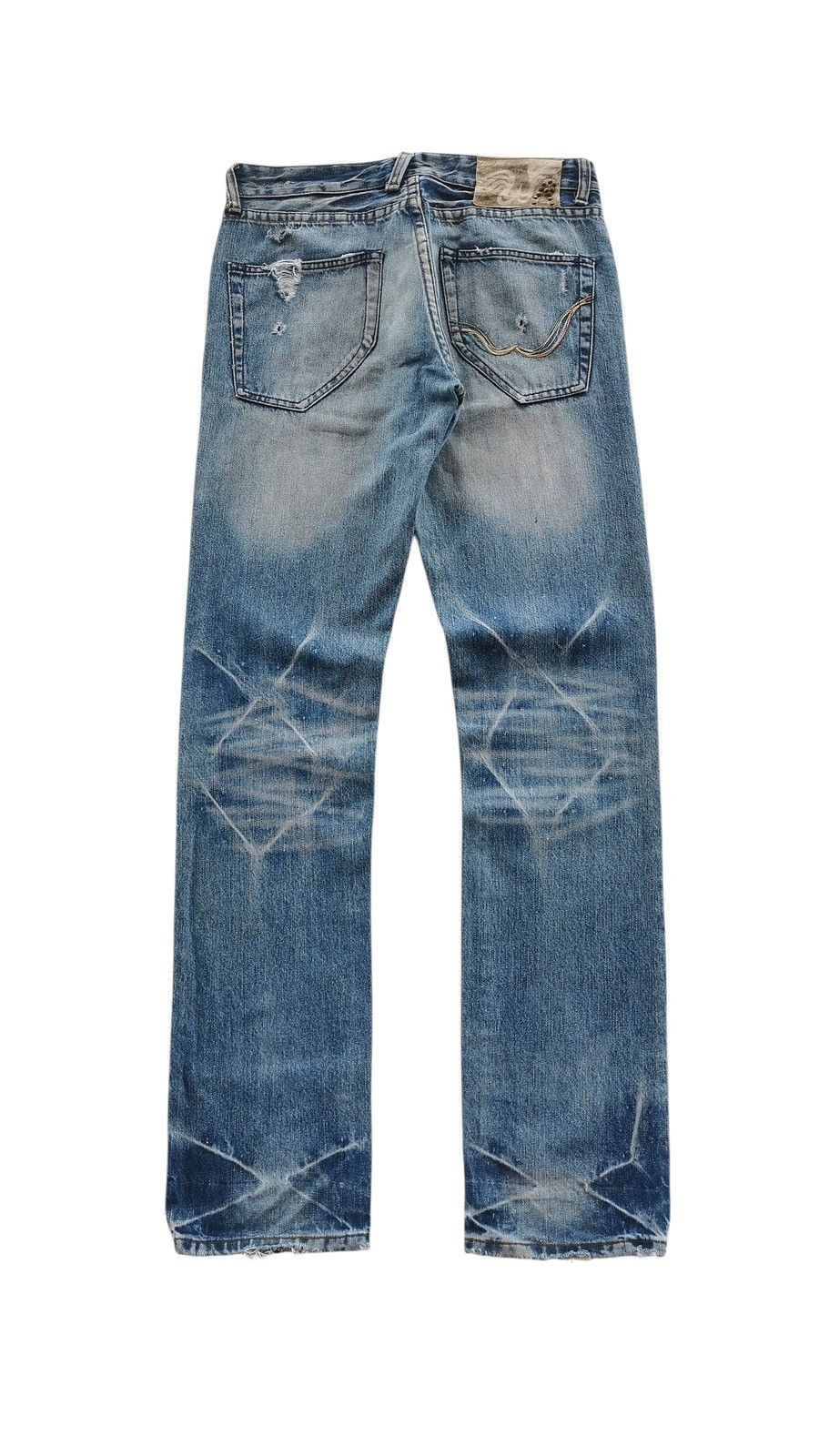 Replay Vintage Replay Distressed Denim Jeans ♦️ 31x34.5 Size US 31 - 3 Thumbnail