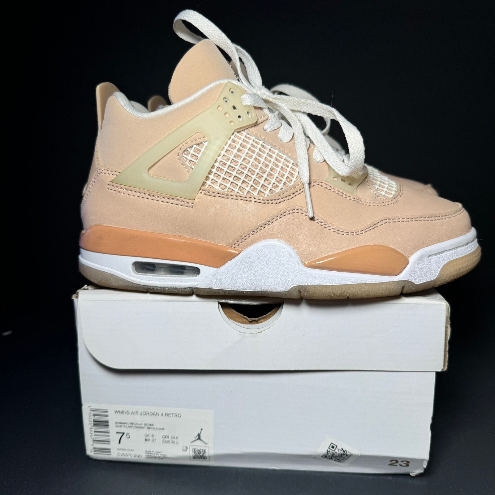Jordan Brand × Nike Size 7.5 - Wmns Air Jordan 4 Retro Shimmer Women's Shoes Size US 7.5 / IT 37.5 - 1 Thumbnail