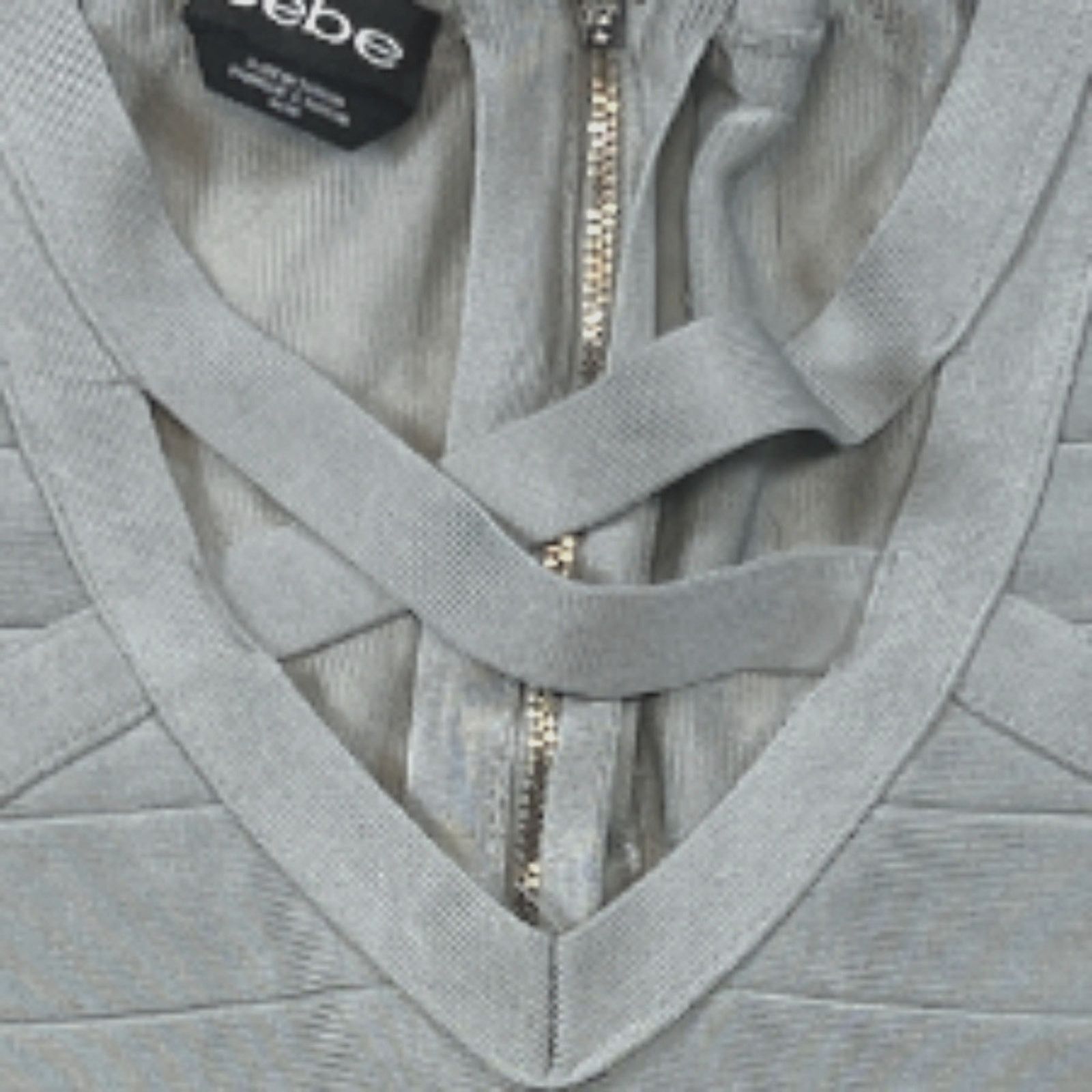Bebe Bebe Gray Cropped Top | Size M Size M / US 6-8 / IT 42-44 - 3 Thumbnail