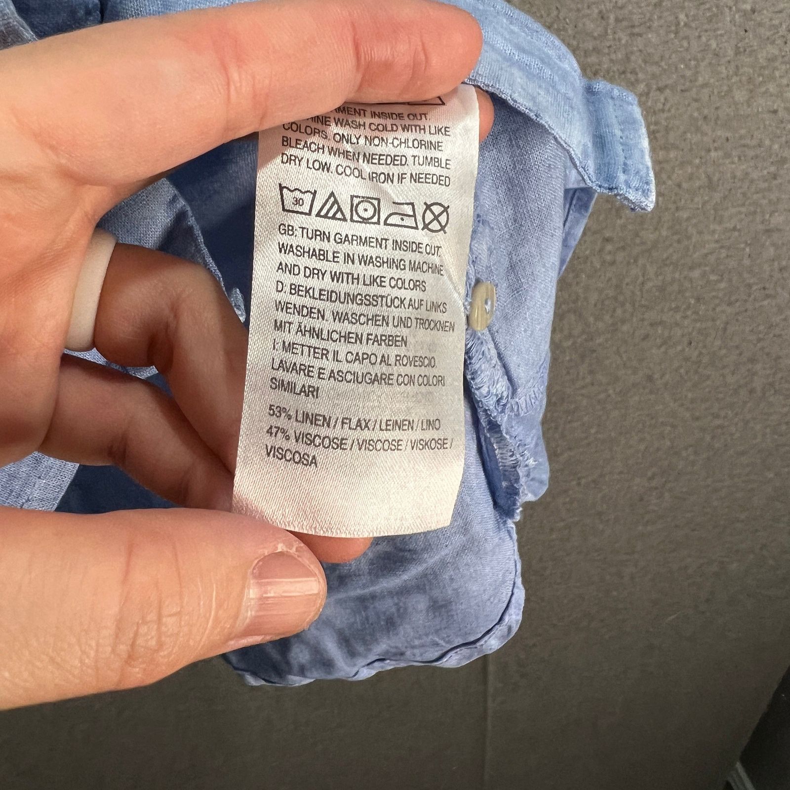 Denim & Co. Denim & Co. Naturals Regular Linen Blend Side Button Tuni Size M / US 6-8 / IT 42-44 - 11 Thumbnail