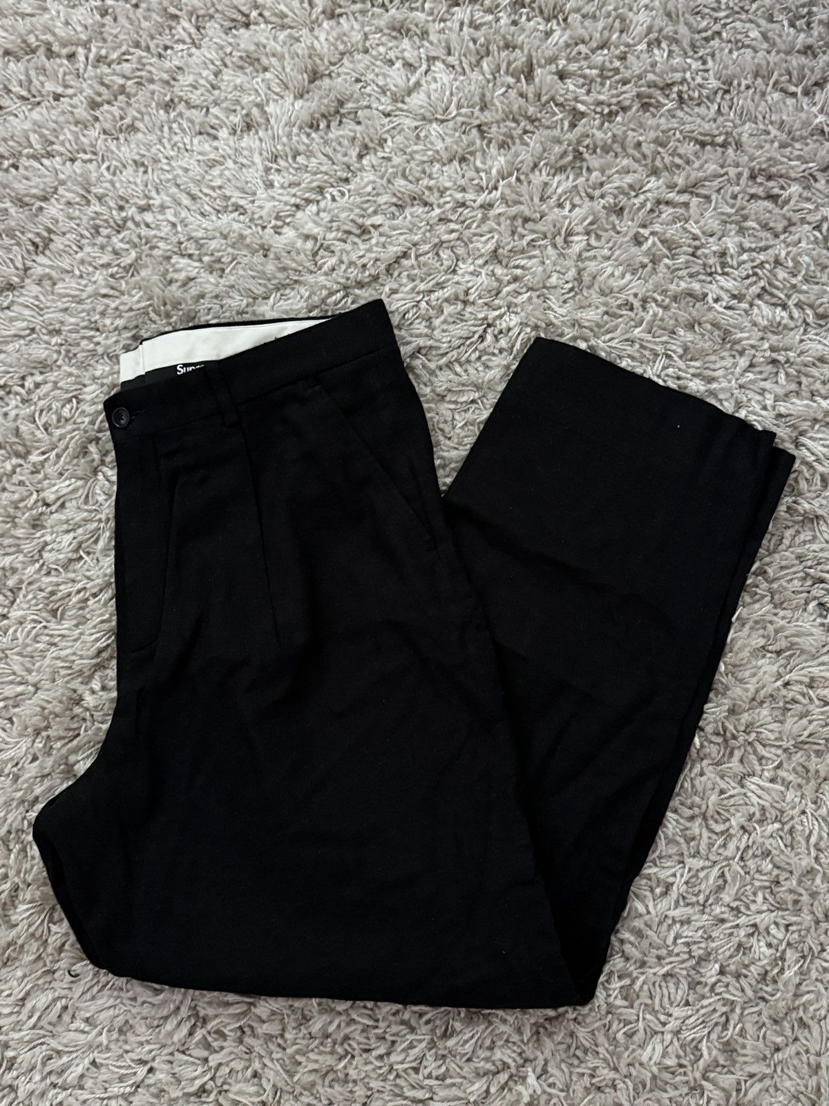 パンツ Supreme Pleated Trouser black 36 Supreme Pleated Trouser (SS22) - $168
