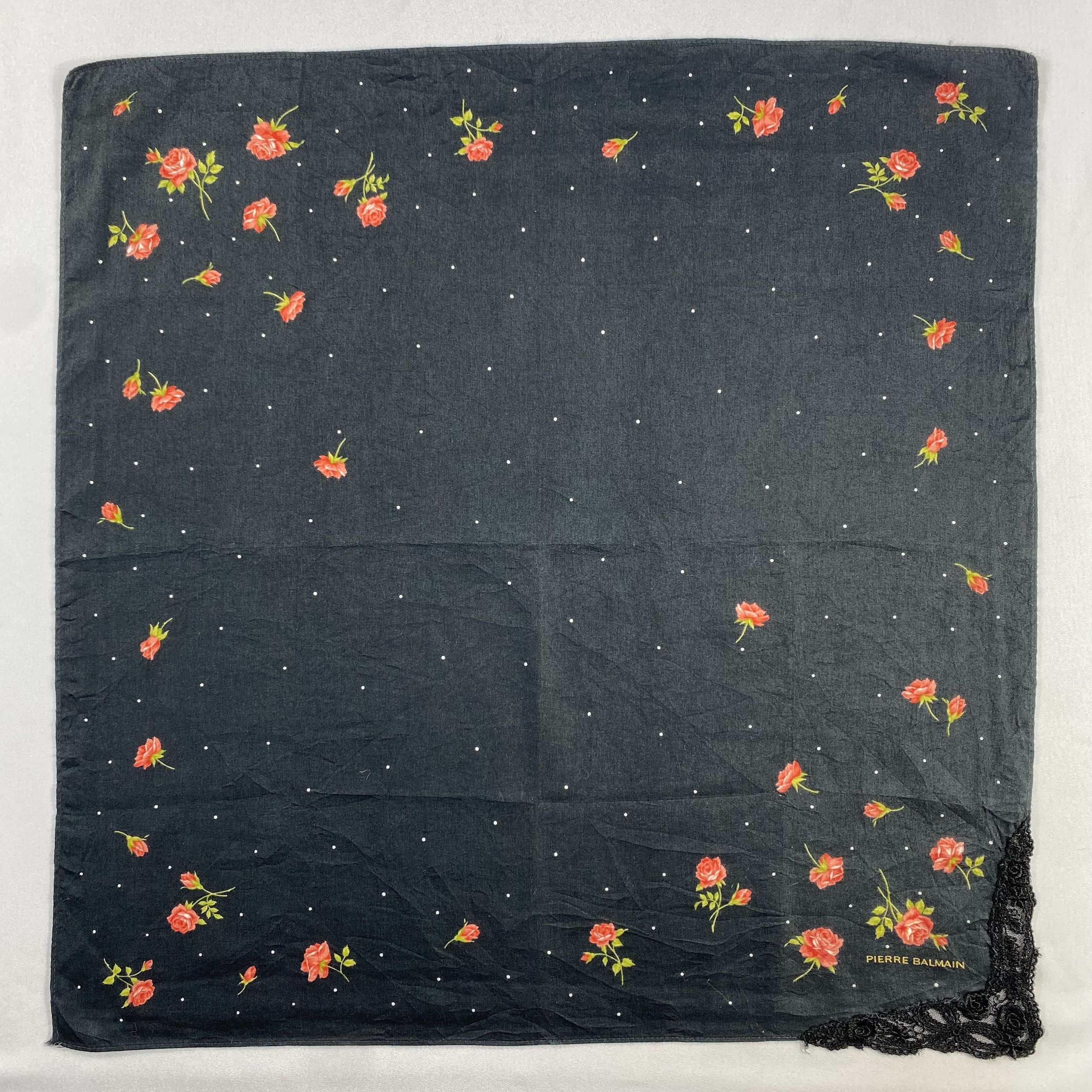 Pierre Balmain × Vintage Pierre Balmain Bandana/ Handkerchief / Neckerchief-P1123 Size ONE SIZE - 1 Thumbnail