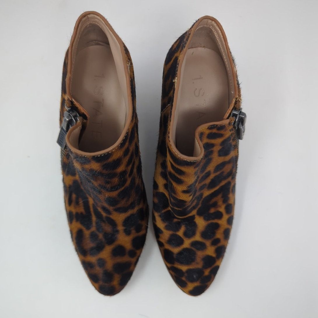 Other Nordstrom 1STATE Kaleb Boots Wedge Calf Hair Leopard 6.5 Size US 6.5 / IT 36.5 - 4 Thumbnail