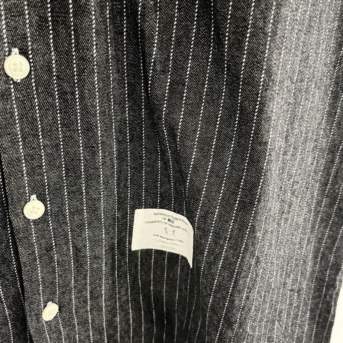 Japanese Brand Bee - Striped SS Button Up Size US M / EU 48-50 / 2 - 5 Thumbnail