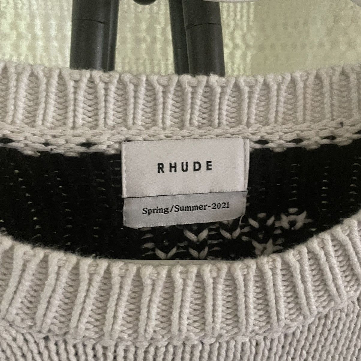 Rhude Rhude Cream Double Knit Cotton Cashmere Bandana Sweater Size US S / EU 44-46 / 1 - 7 Thumbnail