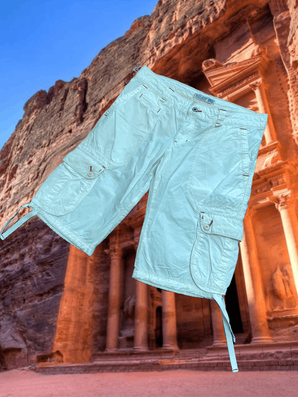 Ralph Lauren denim shorts Ralph Lauren white streetwear Vintage Y2K Size US 26 / EU 42 - 1 Thumbnail