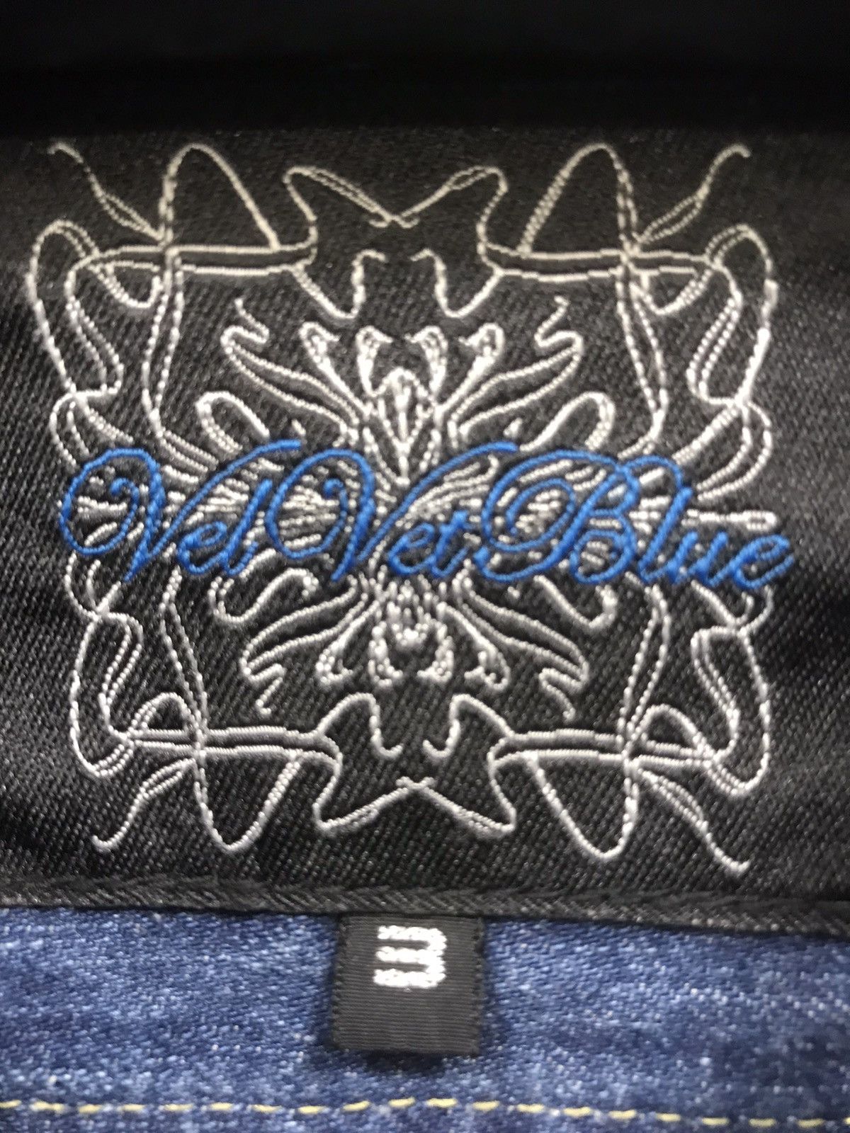 Japanese Brand Archival VelvetBlue Japanese Art Designer Trucker Jacket Size US M / EU 48-50 / 2 - 9 Thumbnail