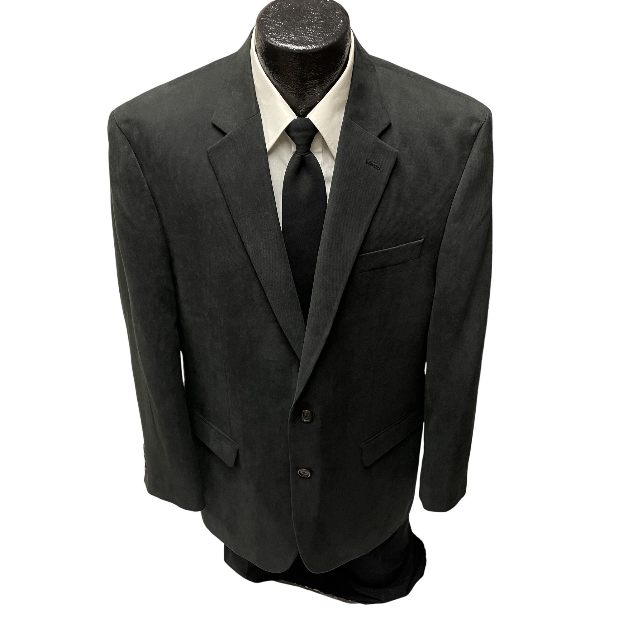 Ralph Lauren Ralph Lauren CHARCOAL Gray Sport Coat MICROFIBER Jacket Size 44L - 1 Thumbnail