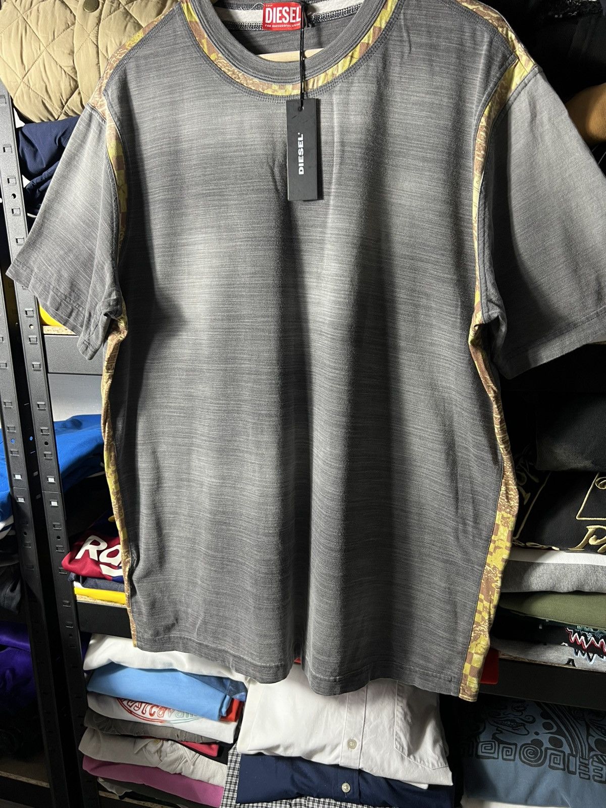 Diesel 🔥 Diesel T-Shirt with Camo Trim — Size XXL – Y2K Size US XXL / EU 58 / 5 - 3 Thumbnail