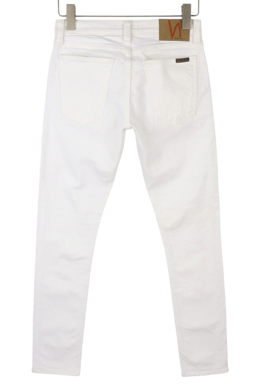 Nudie Jeans LONG JOHN WHITE W28/L32 Skinny Organic Jeans 87260 Size US 28 / EU 44 - 2 Thumbnail