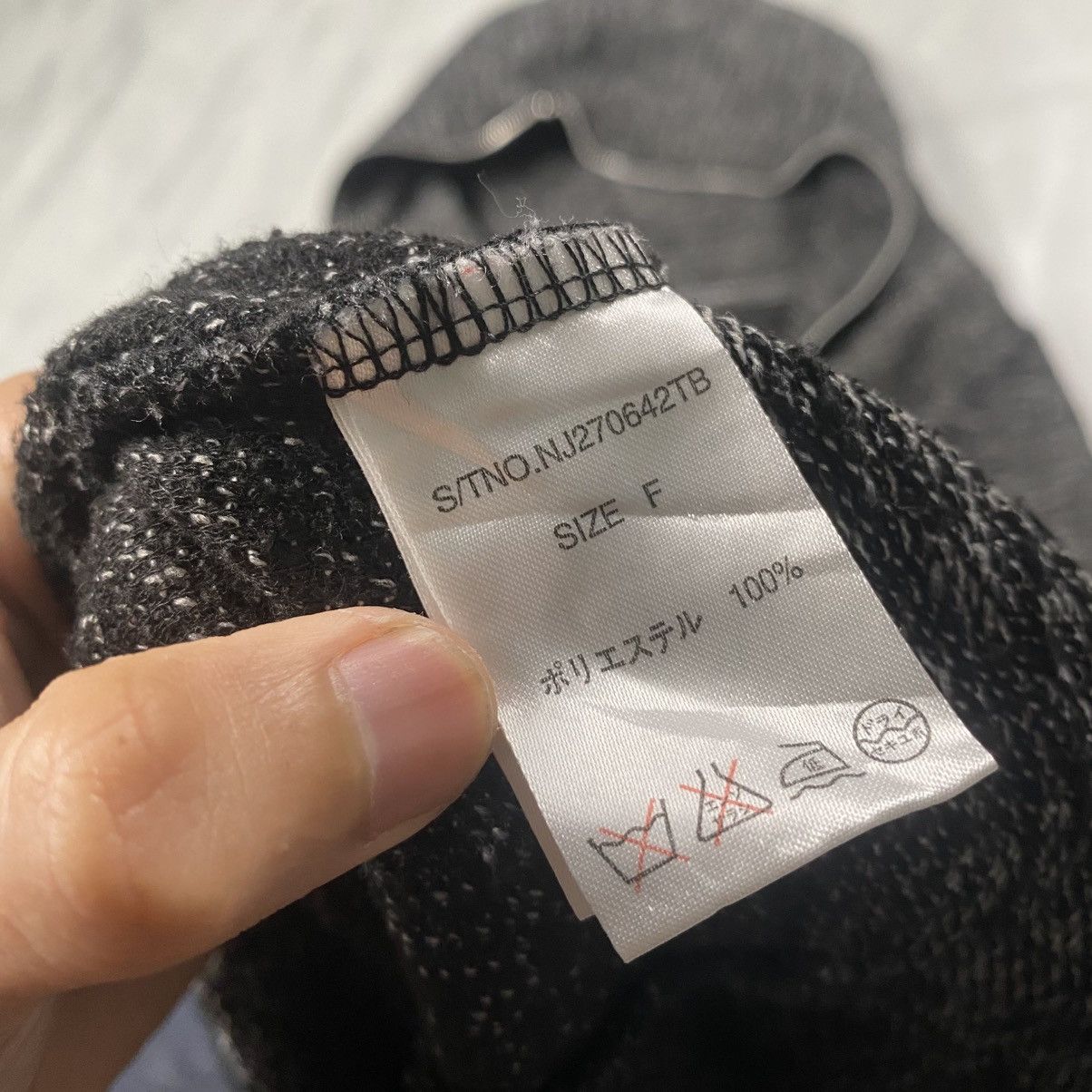 Japanese Brand Jeanasis Japanese Dark Streetwear Wool Zip Up Size L / US 10 / IT 46 - 5 Thumbnail