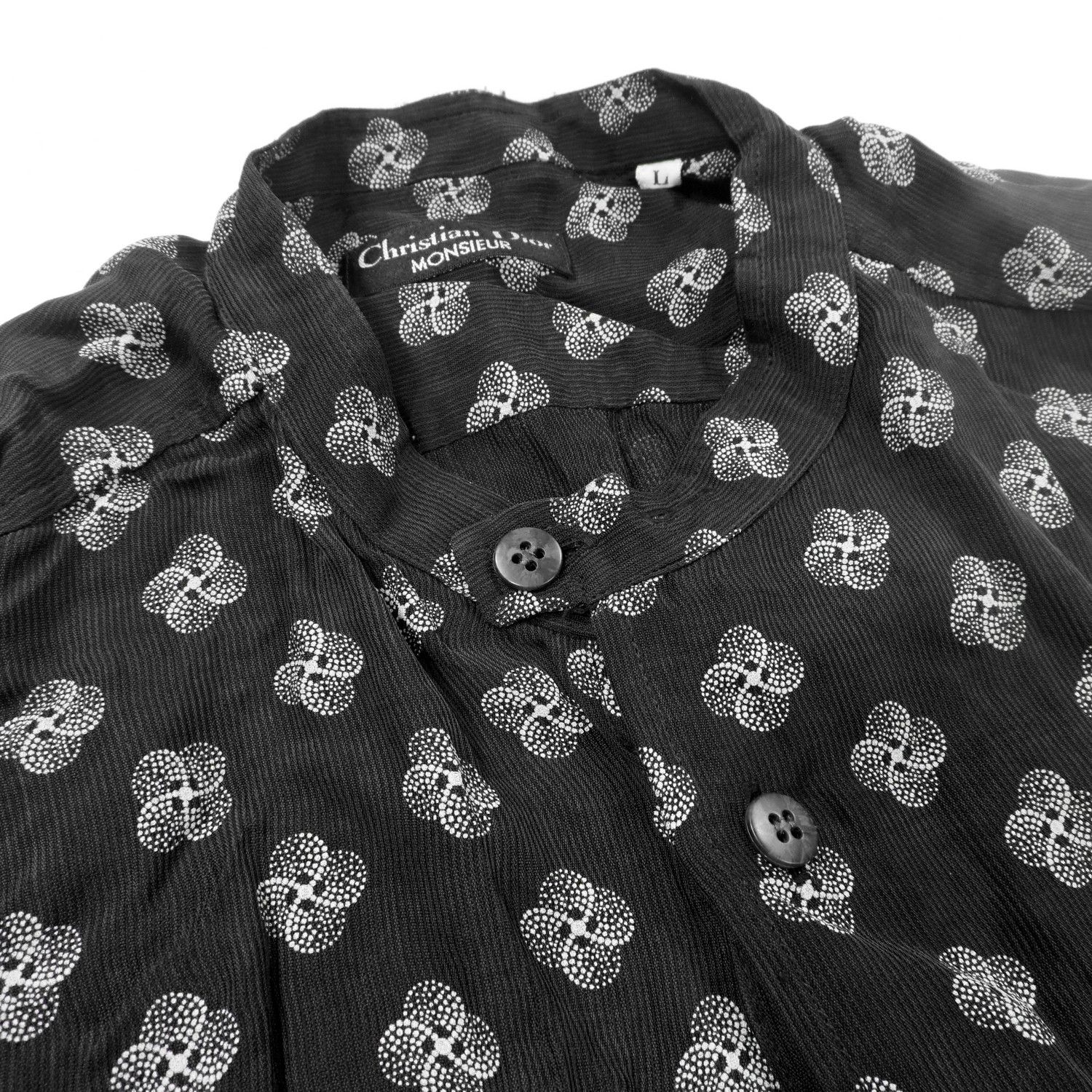 Christian Dior Monsieur CHRISTIAN DIOR MONSIEUR FLOWER MONOGRAM LONG SLEEVE SHIRT Size US L / EU 52-54 / 3 - 6 Thumbnail