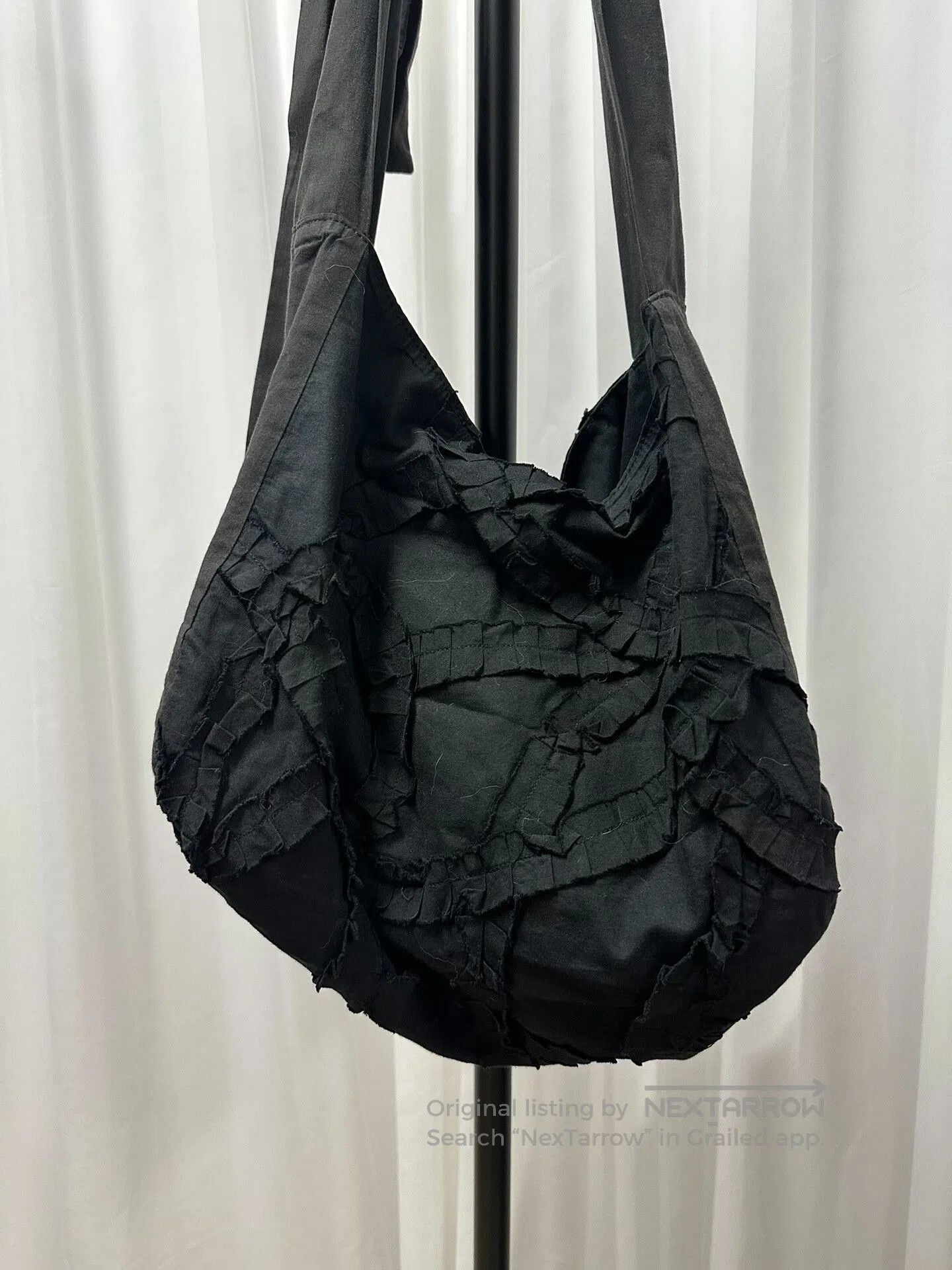 Y's Yohji Yamamoto Black Floral Bag. Size ONE SIZE - 3 Thumbnail