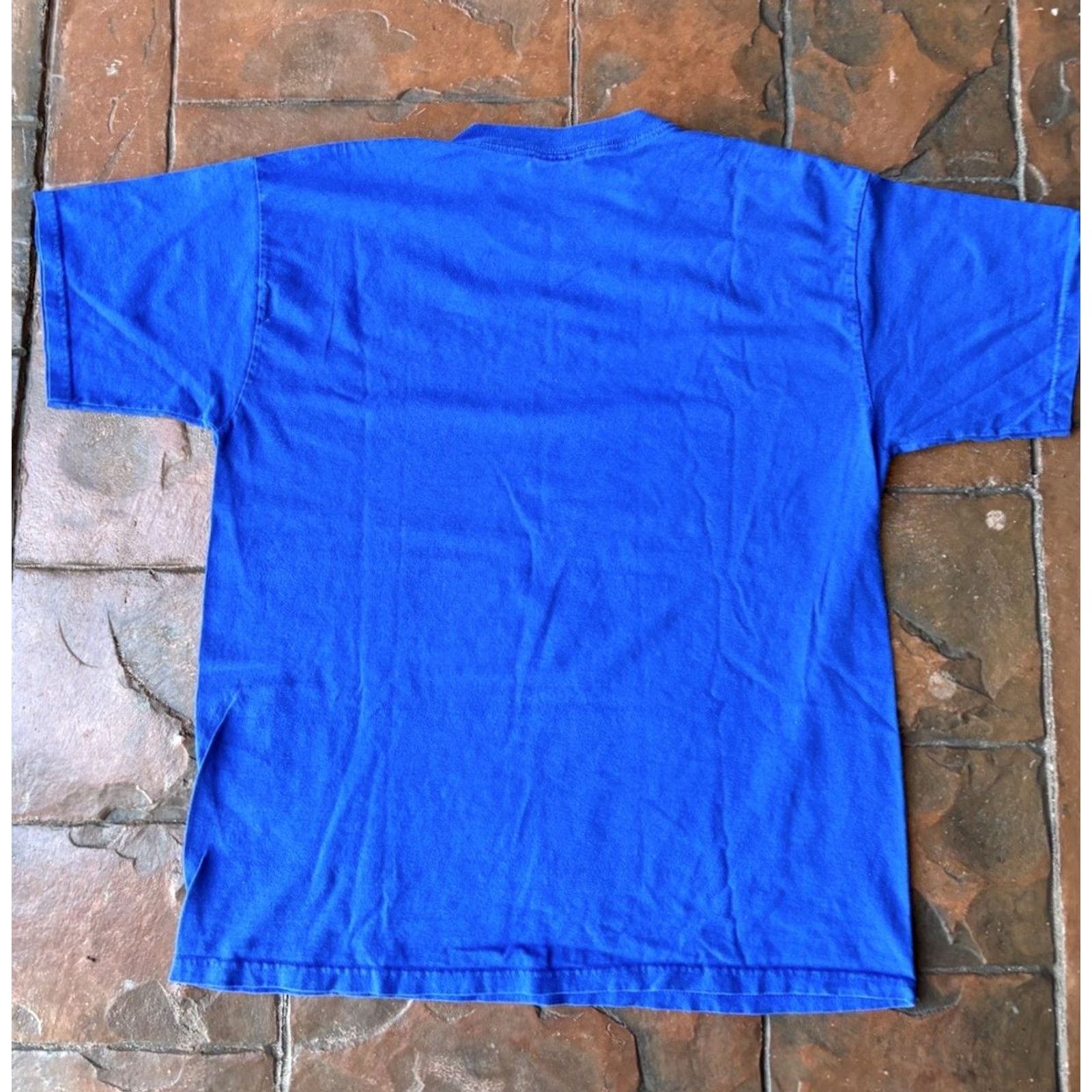 Disney VINTAGE Winnie The Pooh Walt Disney World T-Shirt Disney 90s Men Medium Blue Crew Neck Short Sleeve Shirt Size US M / EU 48-50 / 2 - 4 Thumbnail