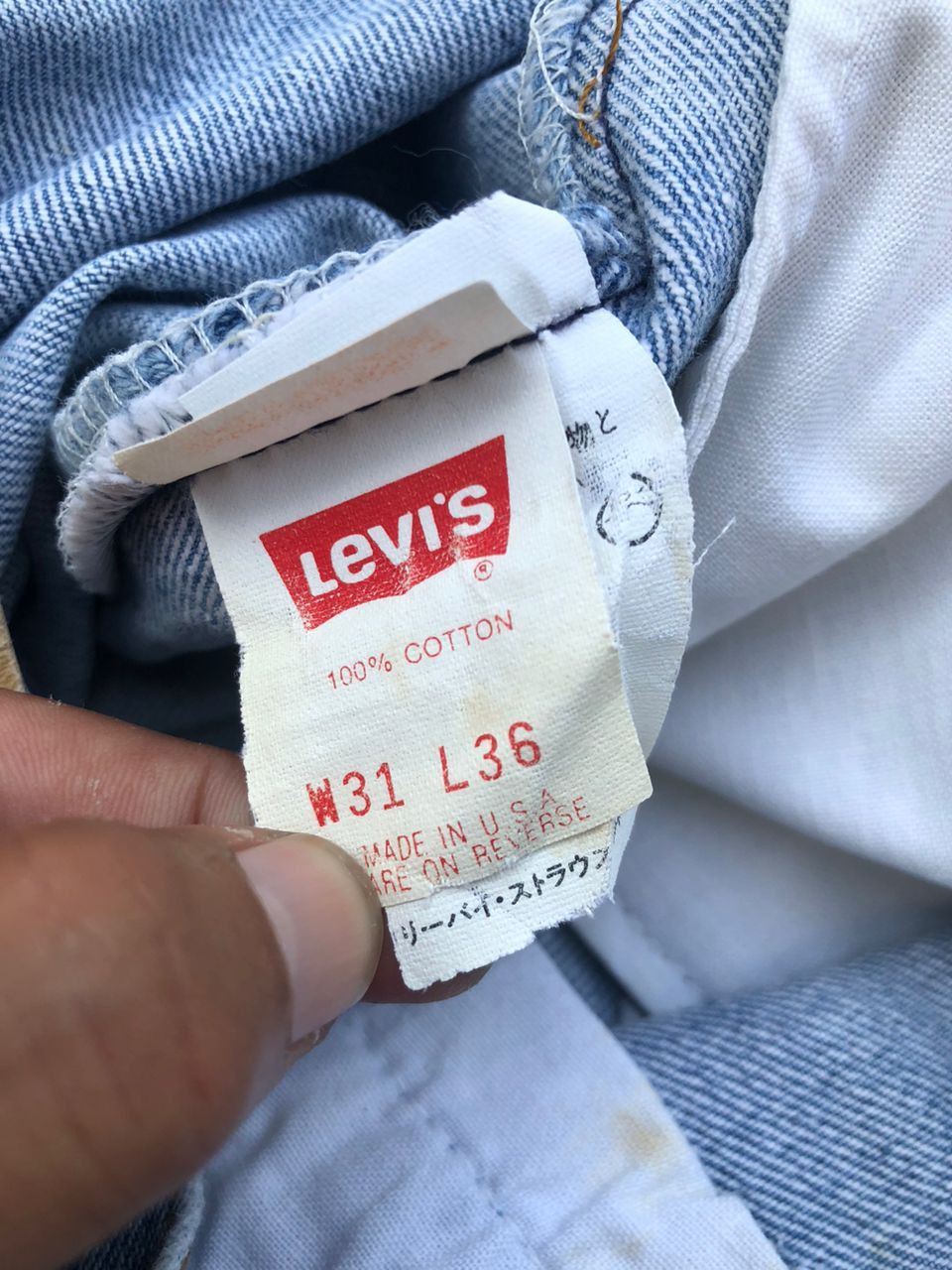 Levi's 1990s Vintage Levi's 501 Denim Jeans W31 L36 Size US 29 - 4 Thumbnail