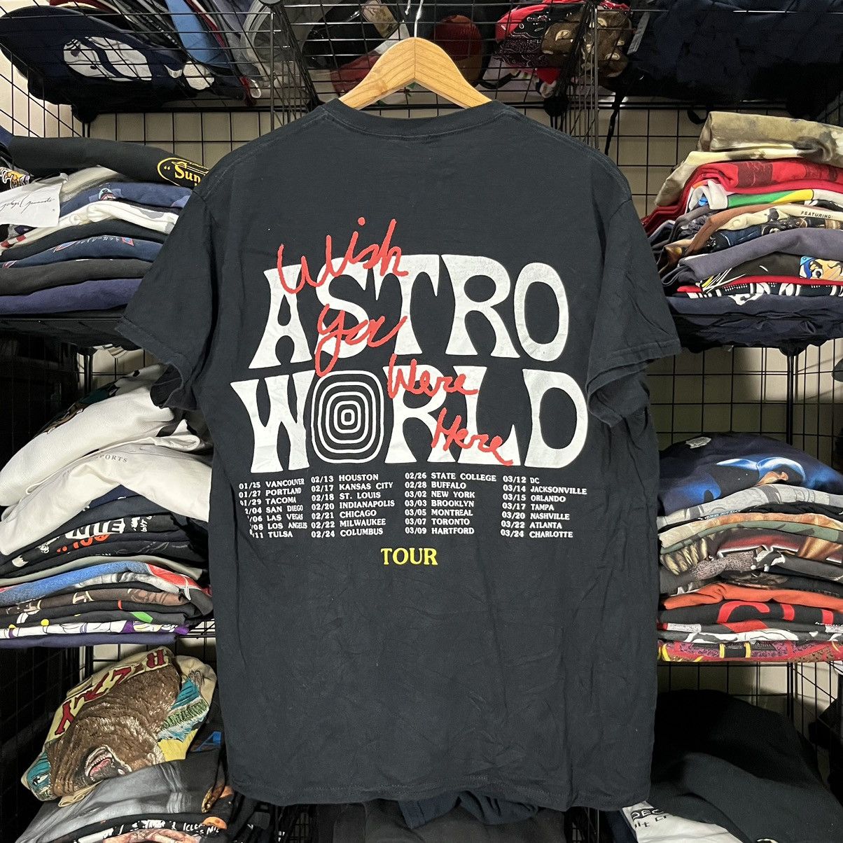 Travis Scott Travis Scott Wish You Where Here Astro World Tour Size US L / EU 52-54 / 3 - 5 Thumbnail