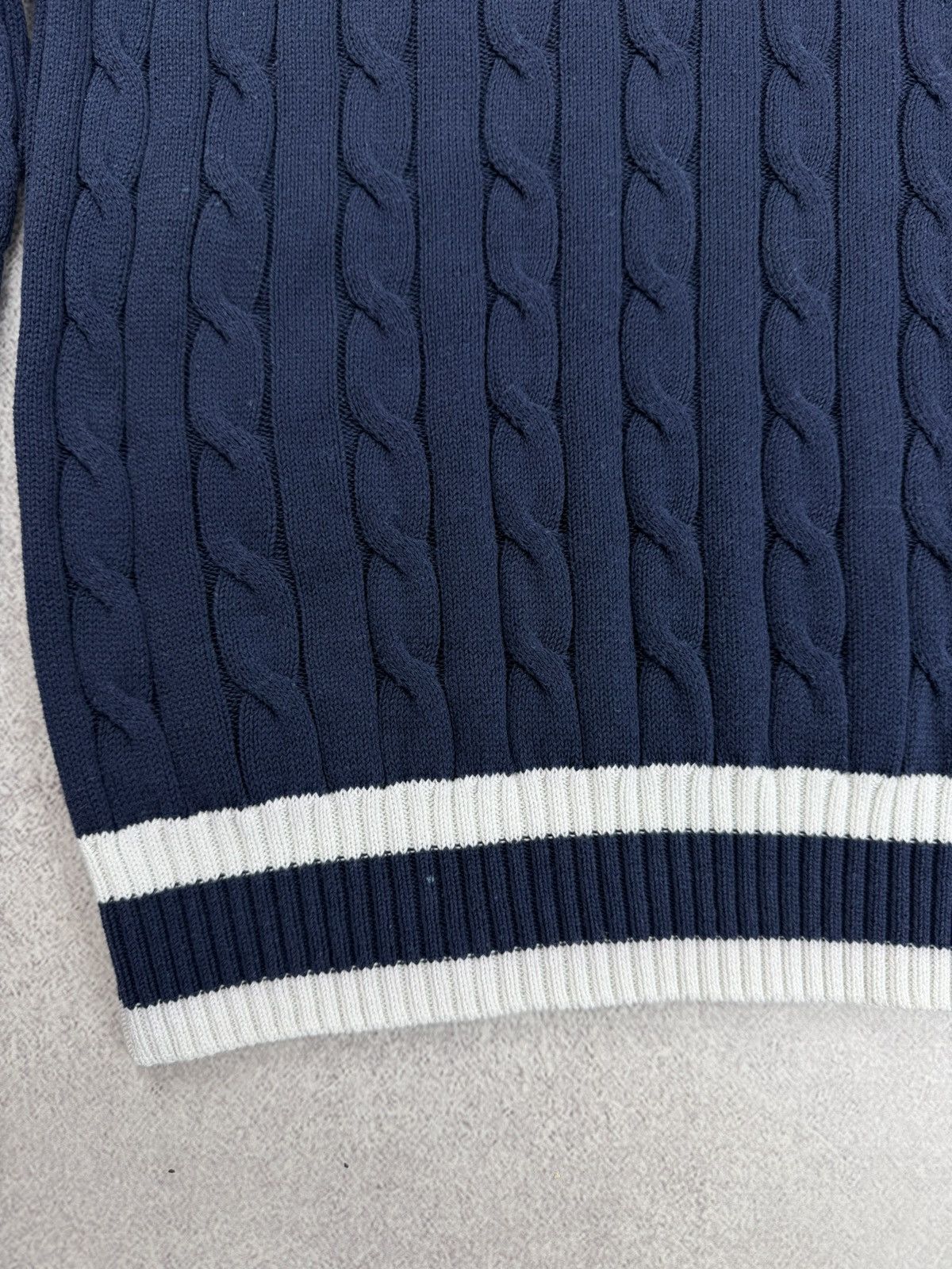 Gran Sasso Gran Sasso Oraganic Cotton V-Neck Knit Sweater Size 50 Size US M / EU 48-50 / 2 - 4 Thumbnail