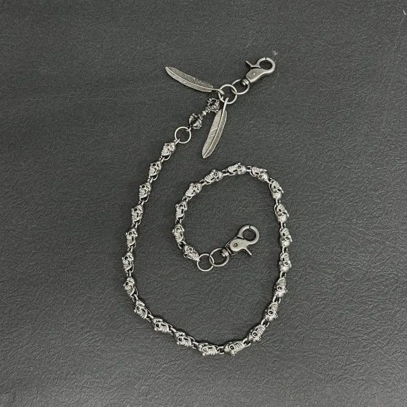 Jewelry Punk Waist Pants Chain Wallet Chain Skull Keychain Size ONE SIZE - 4 Thumbnail